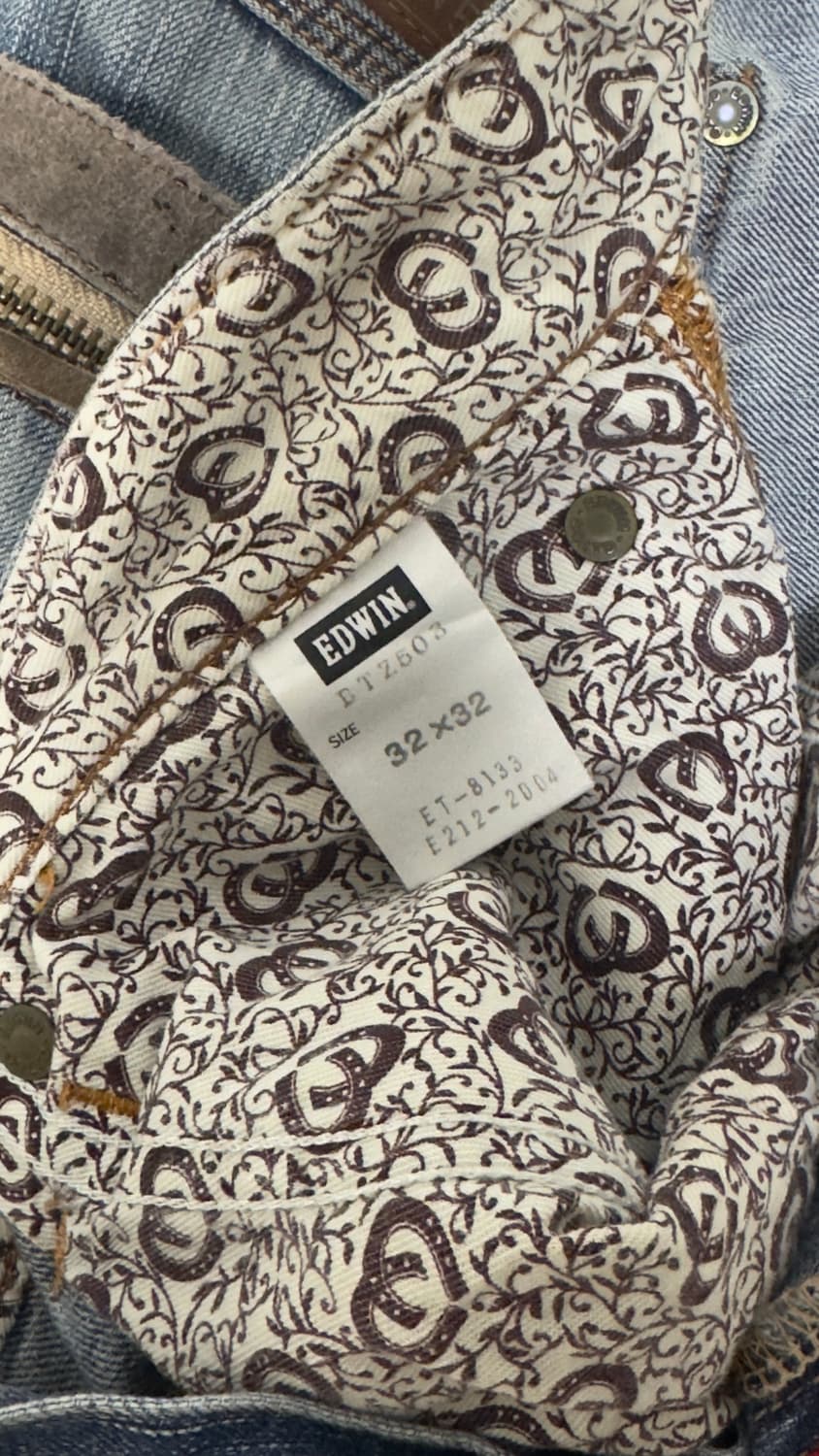 에드윈 블루트립 503 로우라이즈 팬츠 상품이미지5