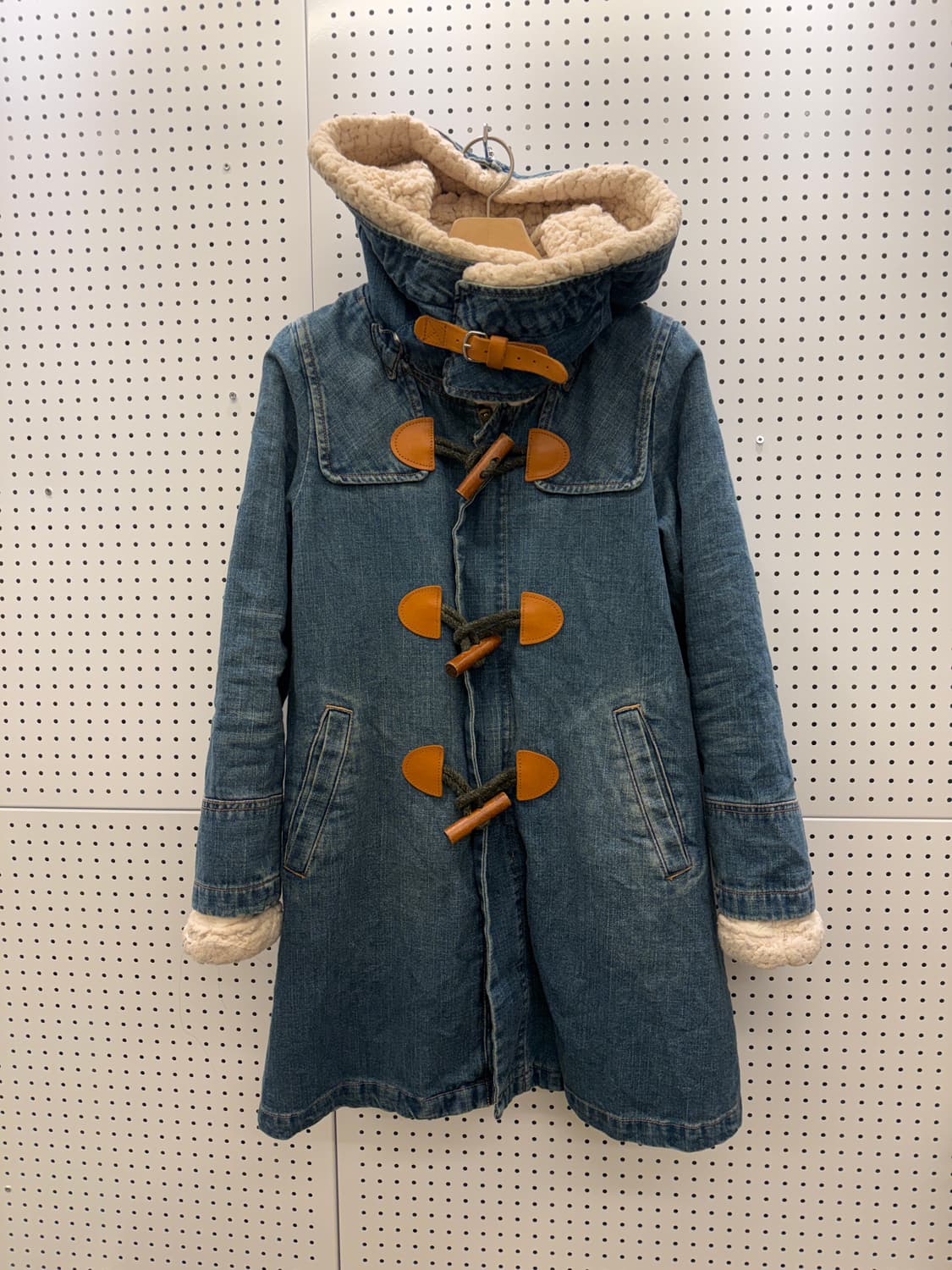 빈티지 데님 더플 코트 양털 안감 U398 상품이미지3