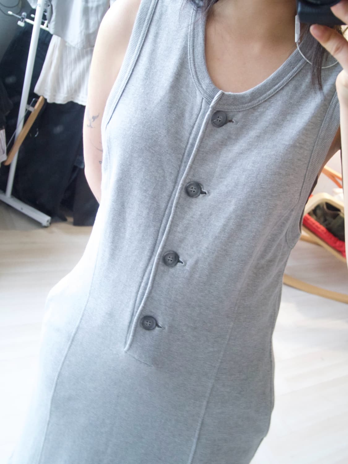 [요지야마모토 YS FOR LIVING] button dress 상품이미지4