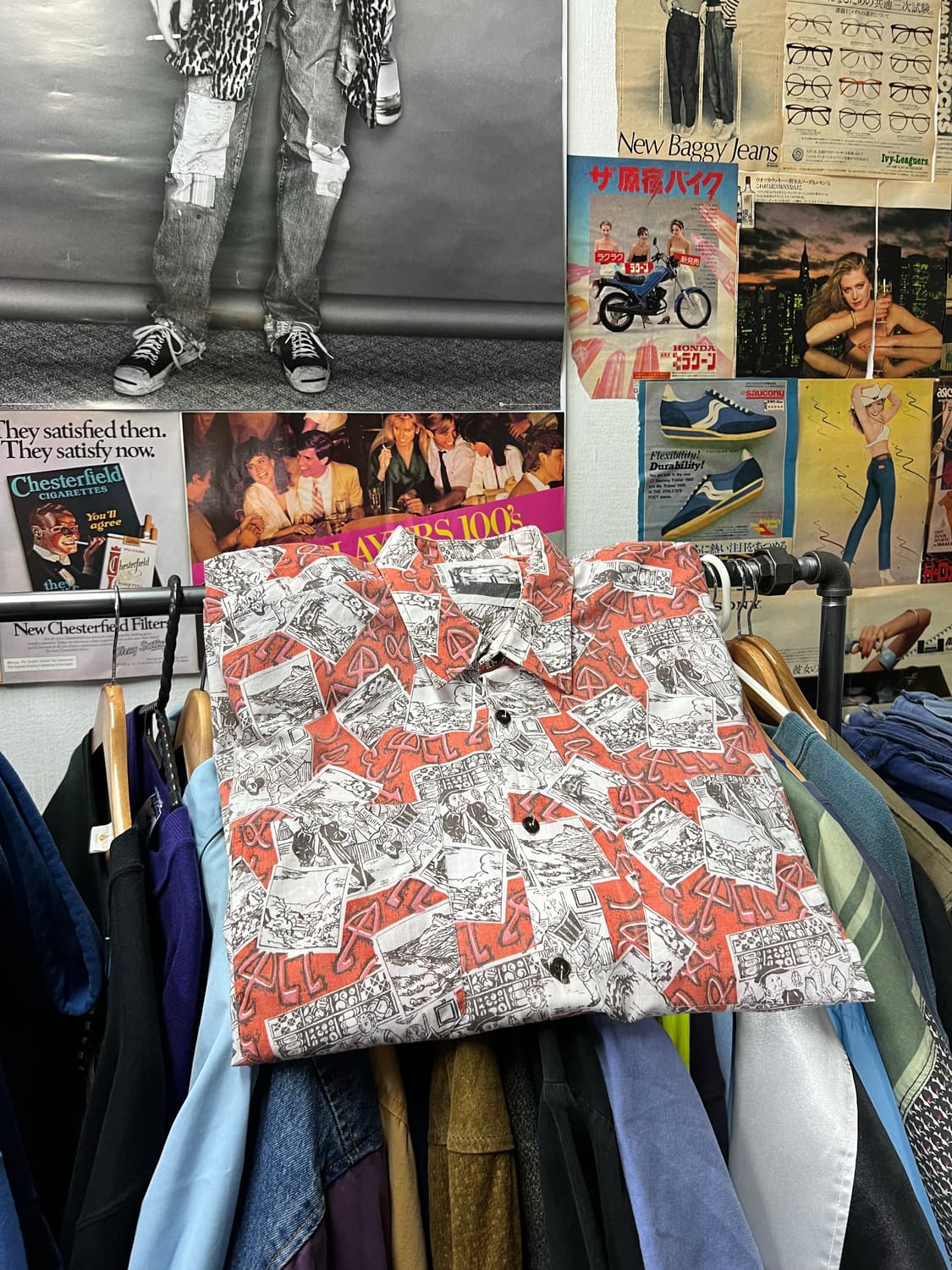 EURO VINTAGE UNIQUE PATTERN 셔츠 상품이미지3