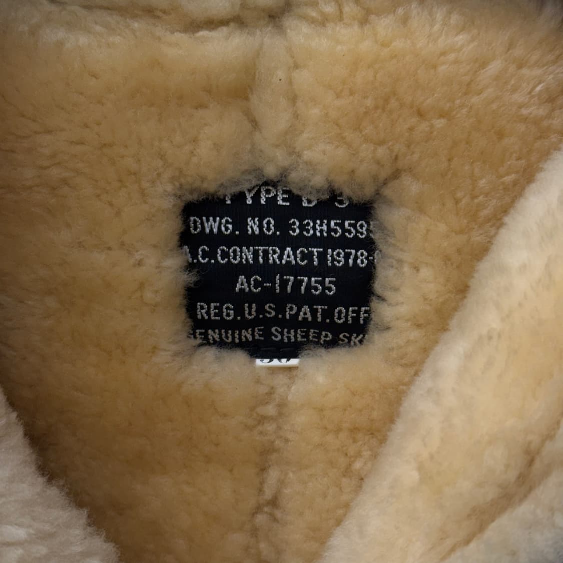 Vintage 리얼 양가죽 레더 빈티지 무스탕 B-3 쉽스킨 N138 상품이미지6