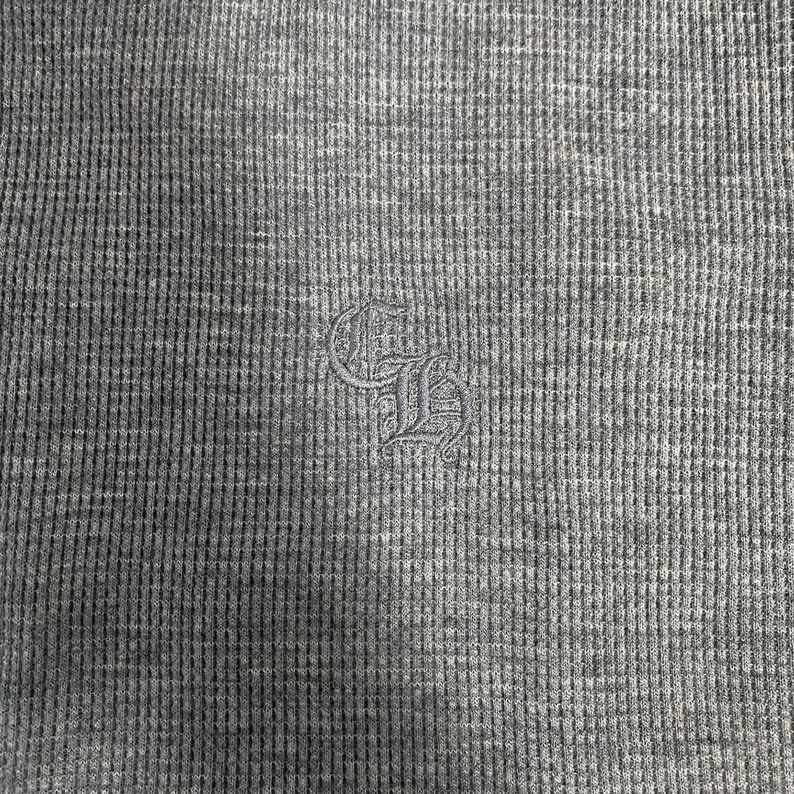 [L] 크롬하츠 CH 레터 와플 써멀 롱슬리브 티셔츠 그레이 상품이미지6