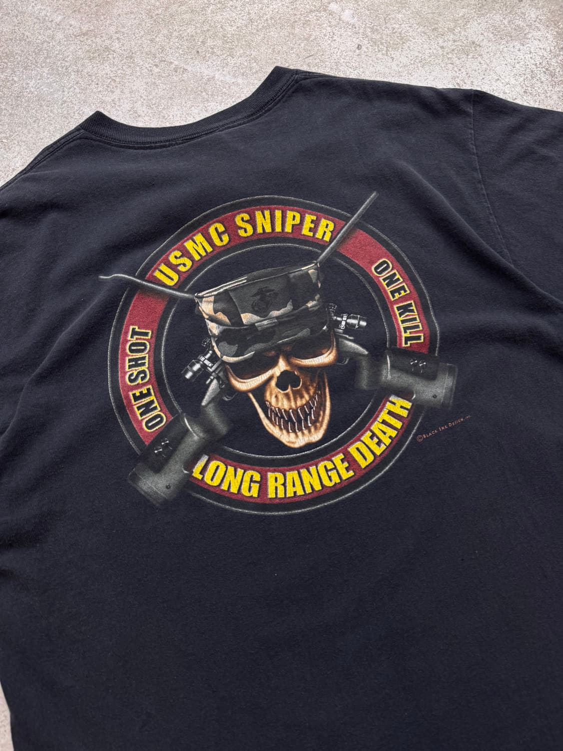 00s 델타 usmc sniper 프린팅 반팔티셔츠 상품이미지5