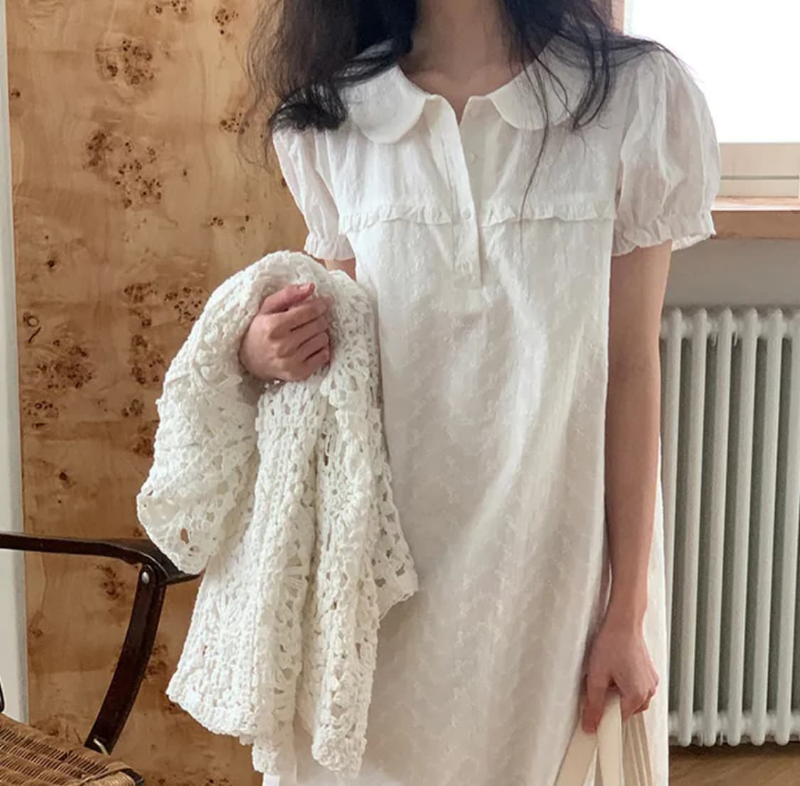 하얀 레이스 원피스 상품이미지1