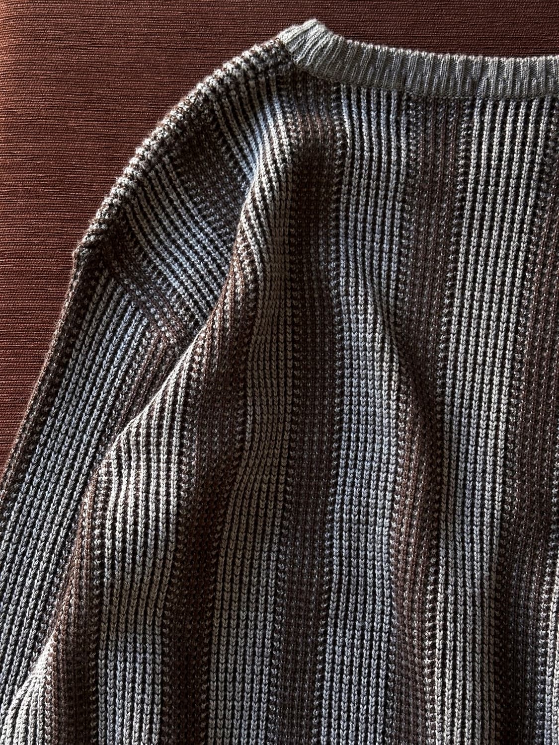 Wool acrylic fabric design knit P/O 상품이미지6