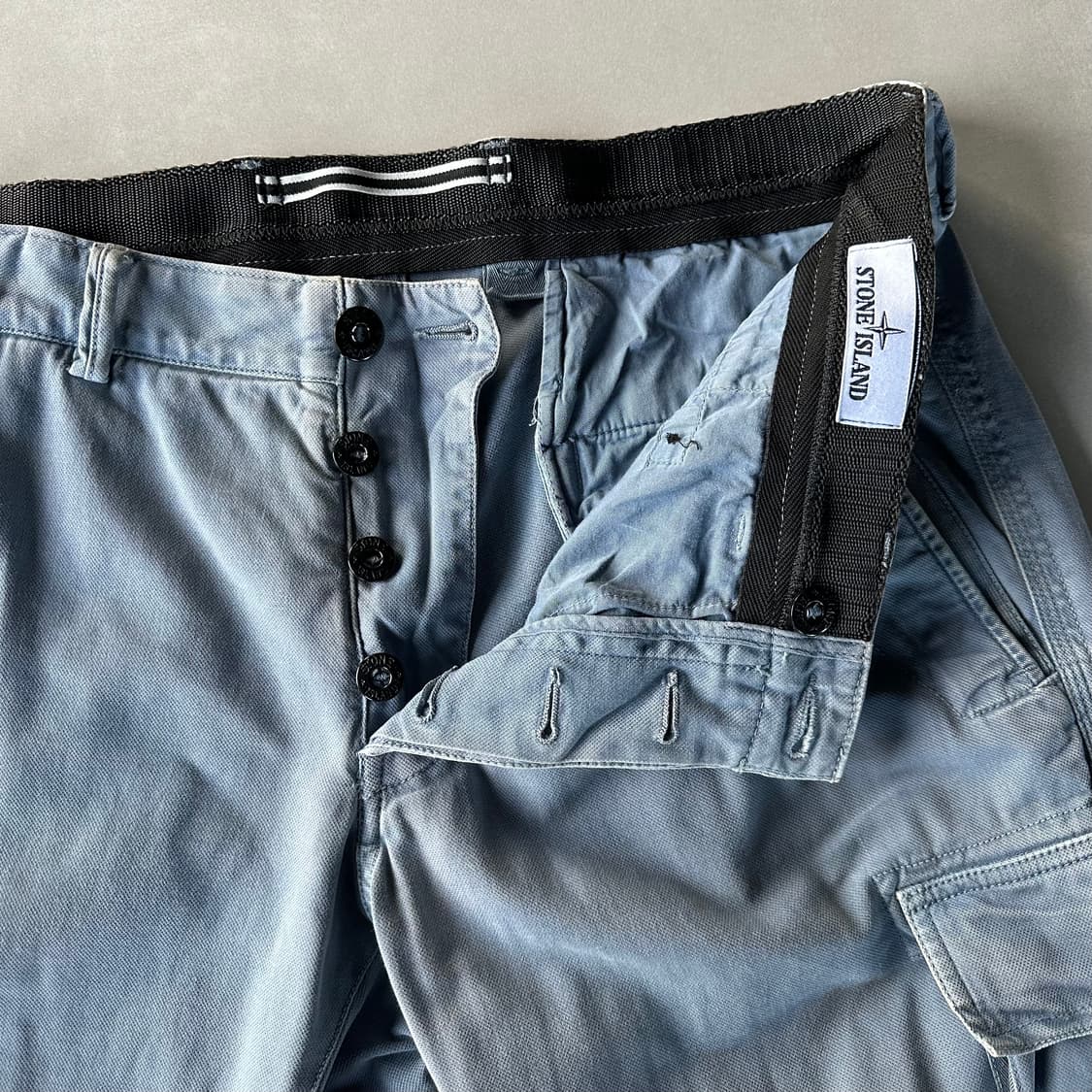 [34인치]스톤아일랜드 선페이드 와펜 카고 팬츠 상품이미지6