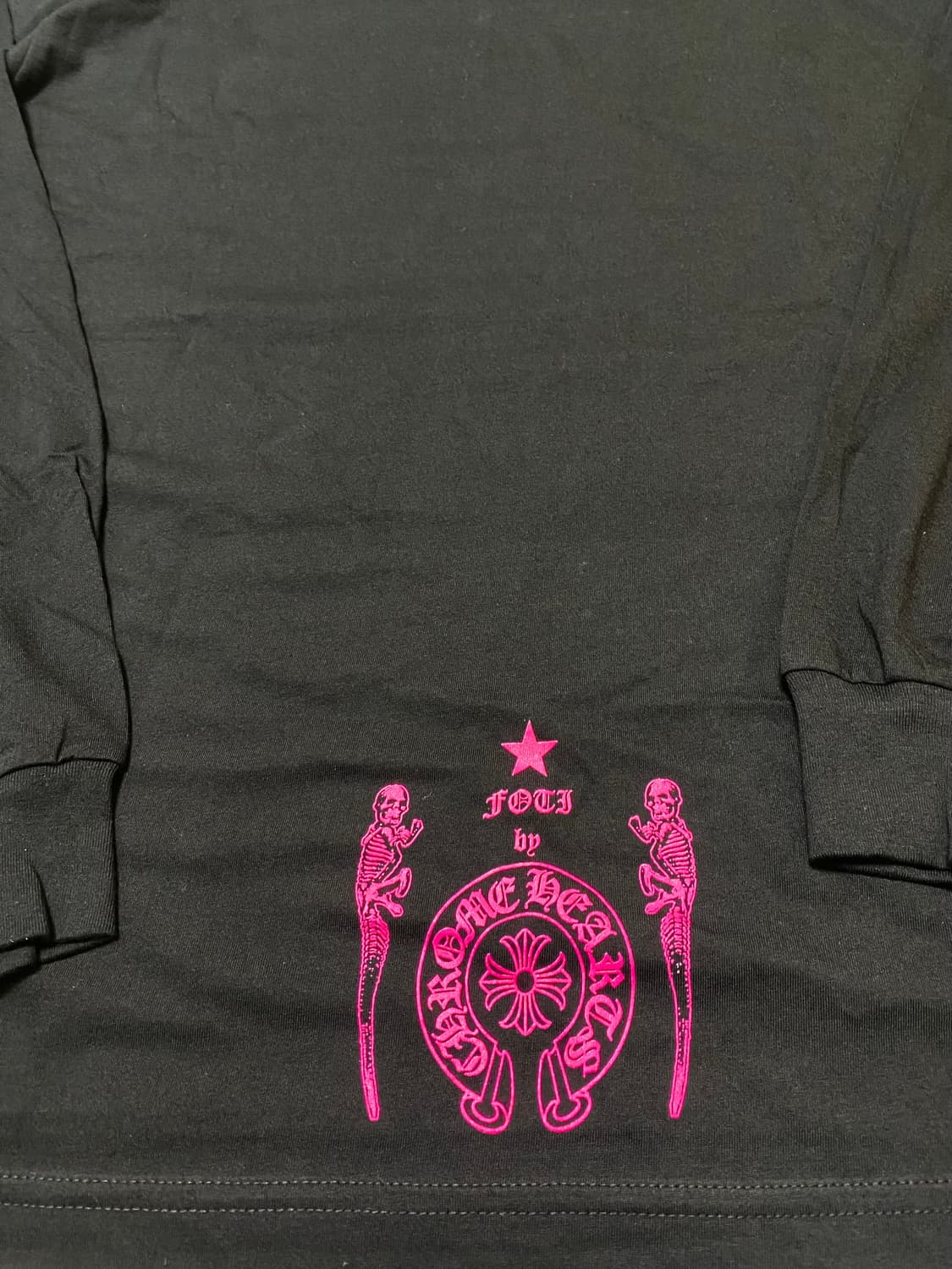 (새제품/XL) 크롬하츠 포티 롱슬리브 티셔츠 신상품 (블랙+핑크) 상품이미지4