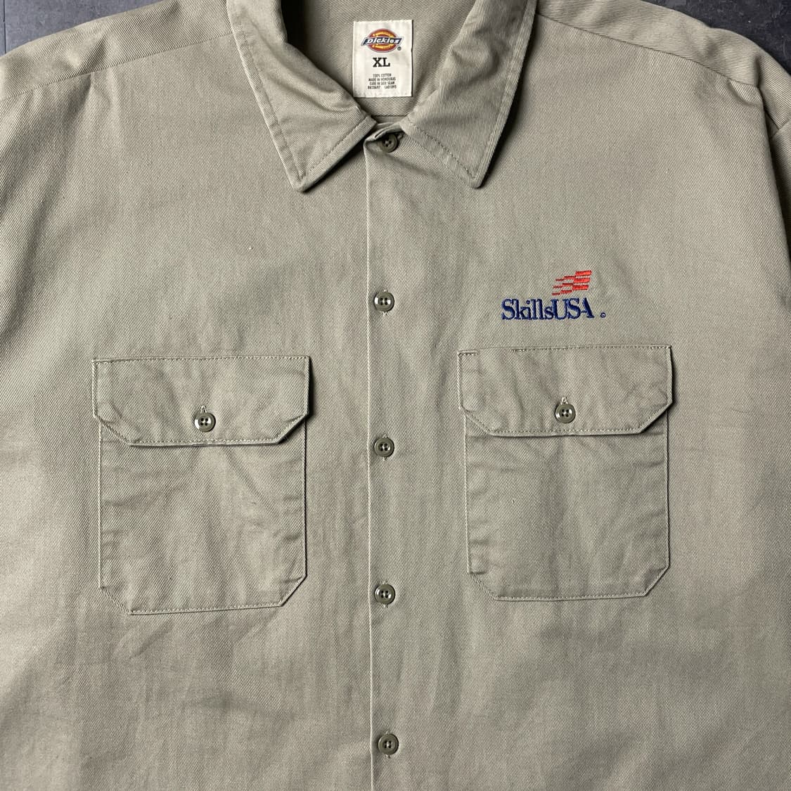 DICKIES 디키즈 빈티지 베이지 플랩포켓 워크 셔츠 A00900 상품이미지3