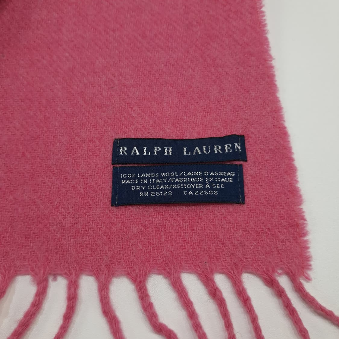 MX204 폴로 랄프로렌 핑크로즈 실버포니 램스울 목도리 머플러 상품이미지6