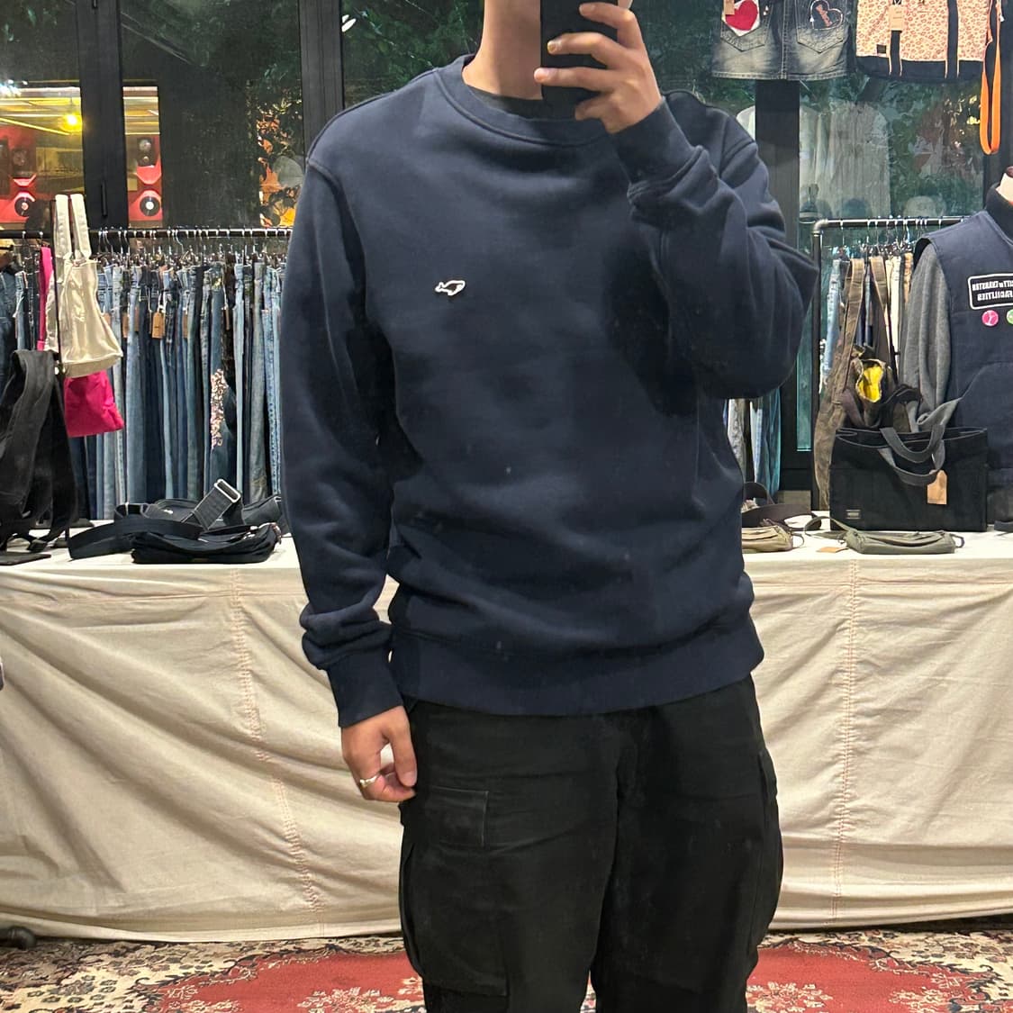 XL) NEITHERS 네이더스 스몰로고 스웻 상품이미지1