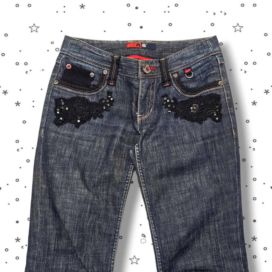 67 A6 데님 카프리 팬츠 상품이미지2