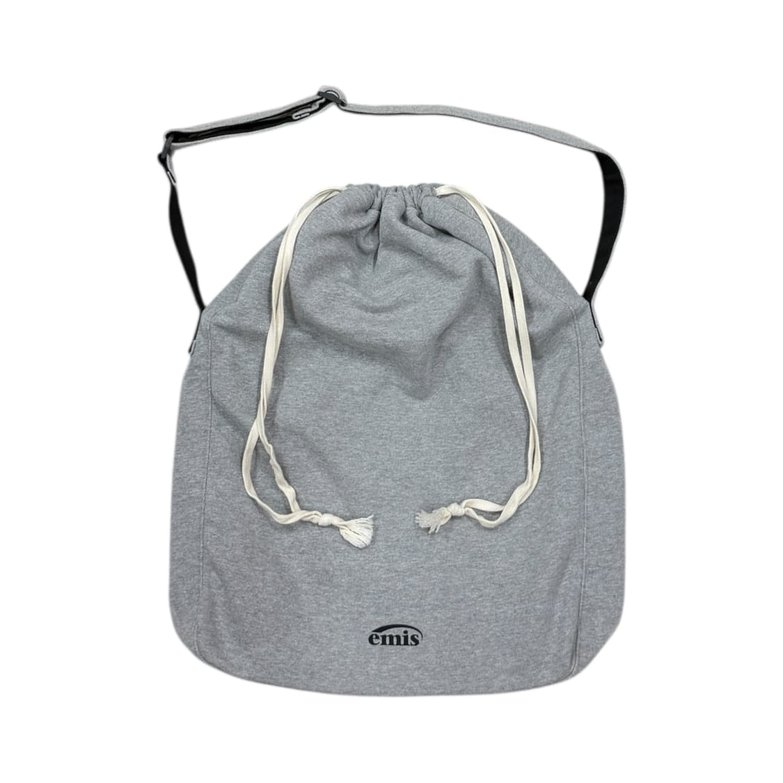 EMIS 이미스 저지 폴딩 드로우 스트링 크로스백 가방 그레이 상품이미지1