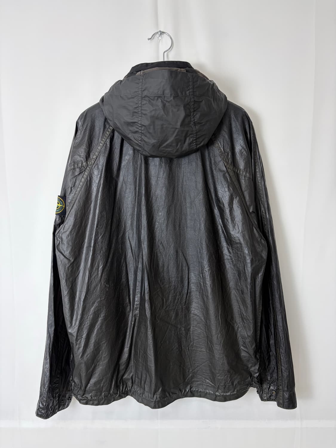 a80) 스톤아일랜드 무솔라고마타 왁스 후드자켓 상품이미지4