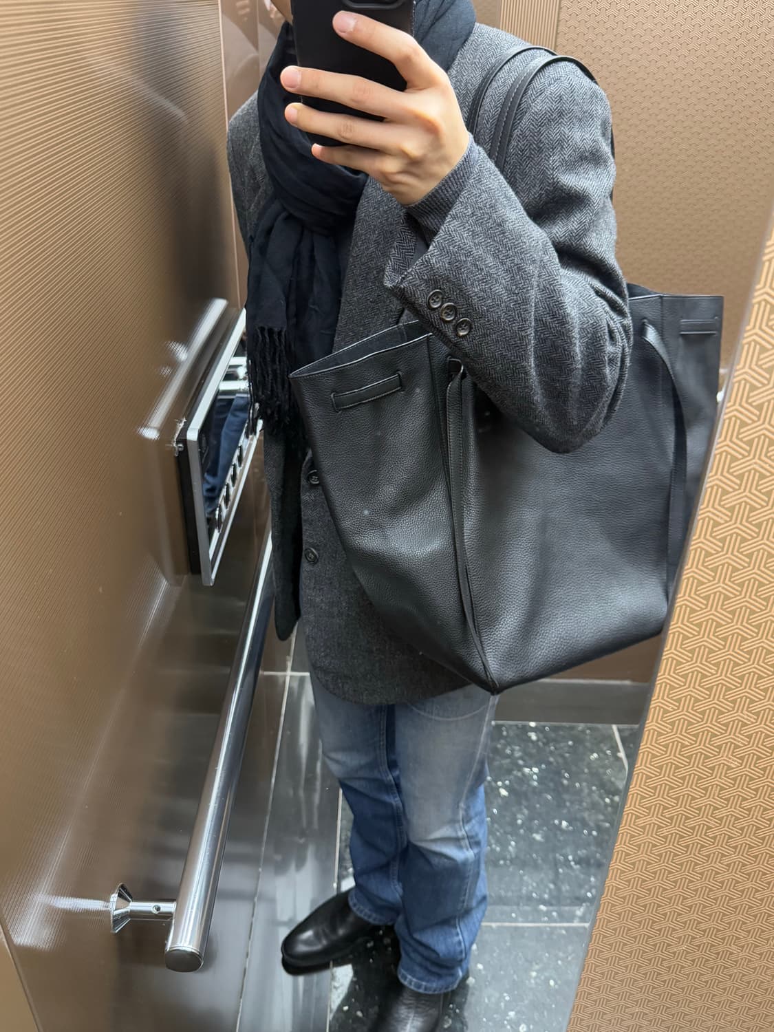 셀린느 카바스 팬텀 블랙 큰사이즈 + 사몰가 이너백 상품이미지2