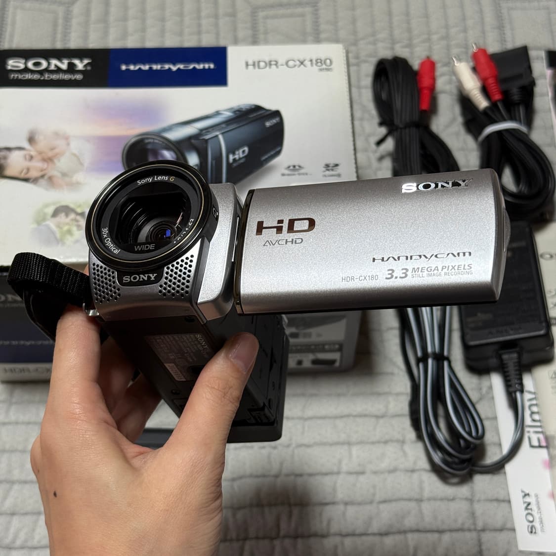 풀박스 SONY HDR-CX180 소니핸디캠 소니캠코더 빈티지캠코더 디카 상품이미지8
