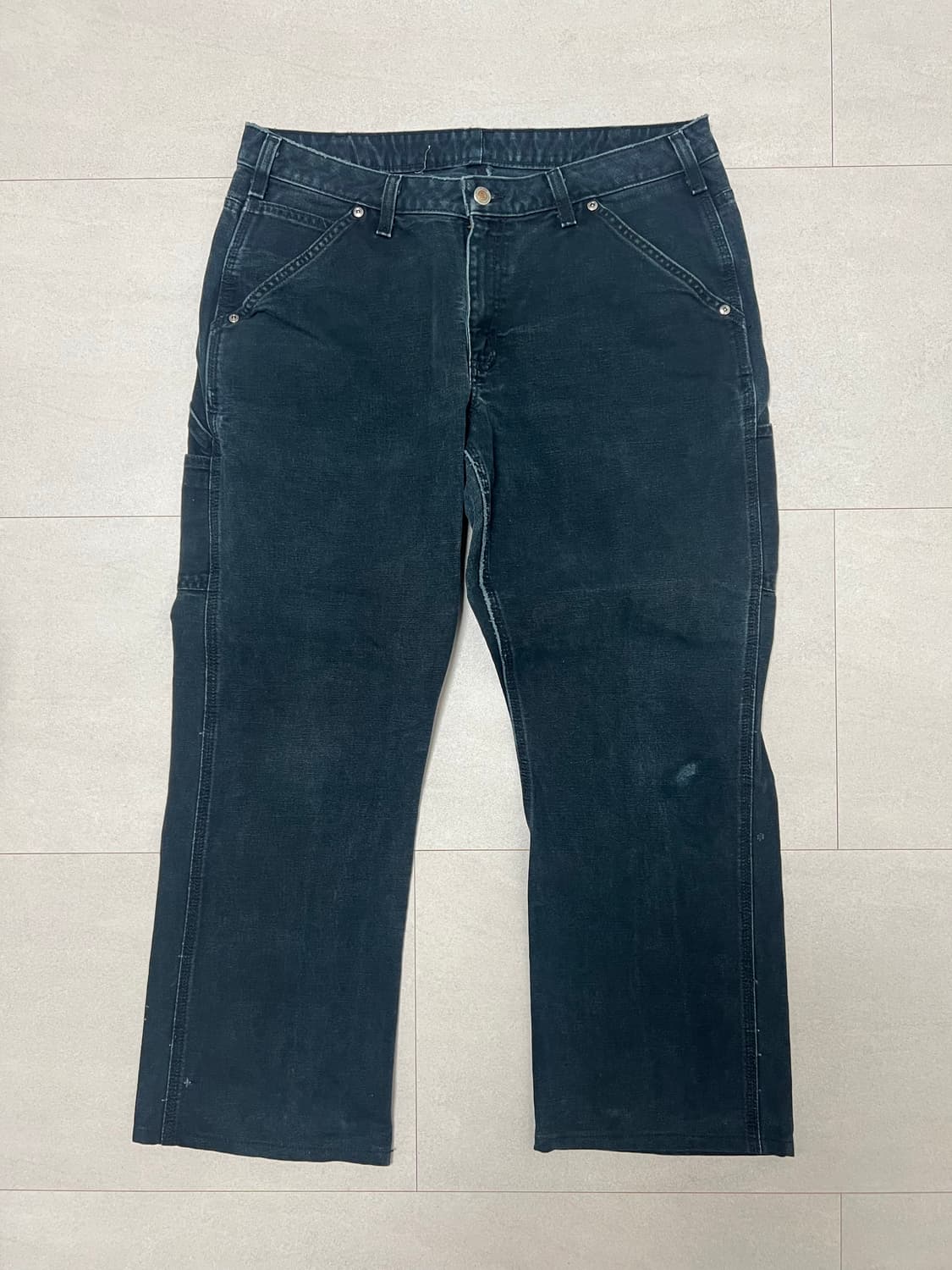 빈티지 칼하트 워크팬츠 다크그린 상품이미지1