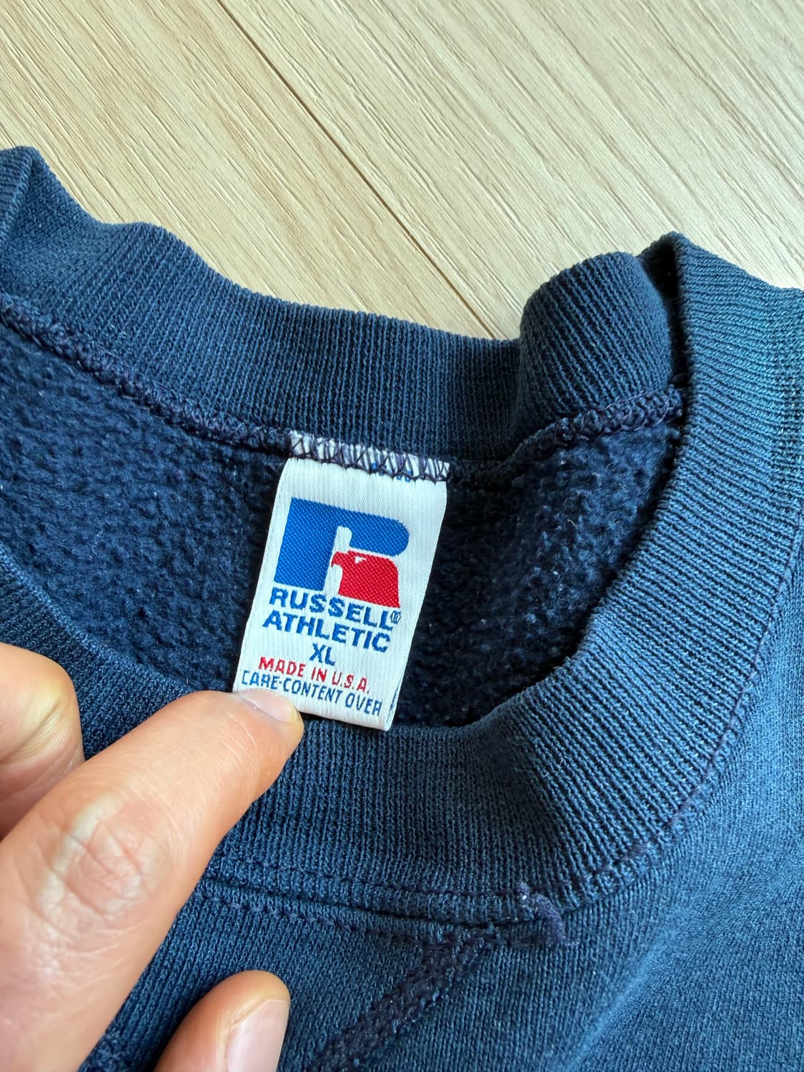 [XL] 90s 러셀 맨투맨 스웻셔츠 네이비 usa 상품이미지3