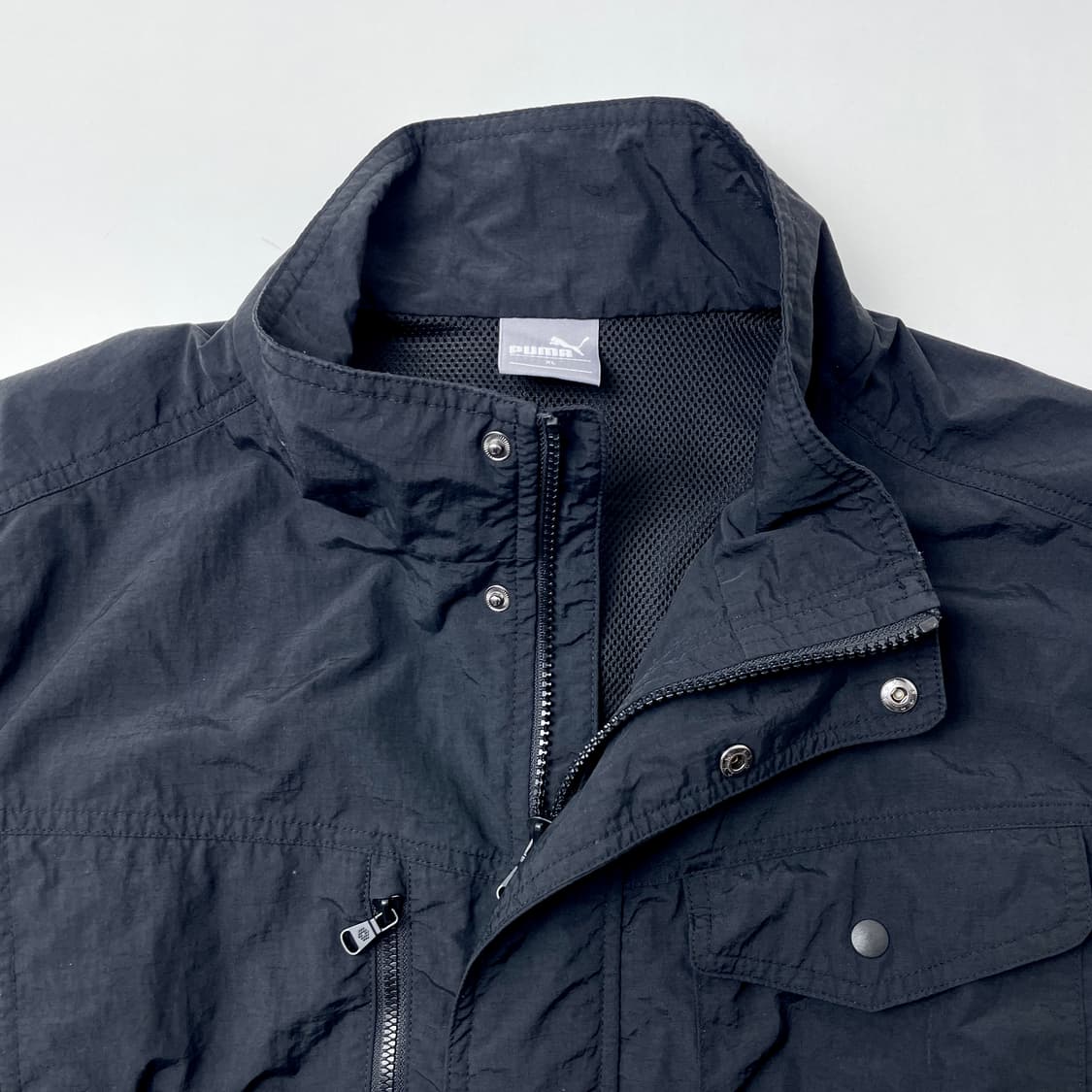 [중고] 푸마 골프 바람막이 재킷 블랙 XL 상품이미지3