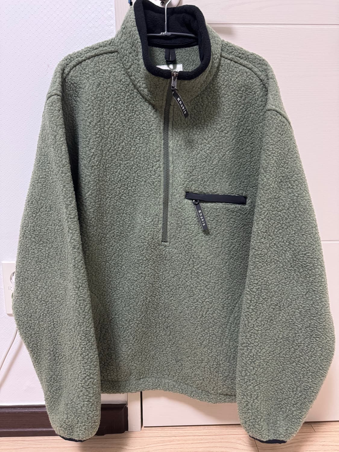 카키스 쉐르파 하프집업 풀오버 그린  M 상품이미지1