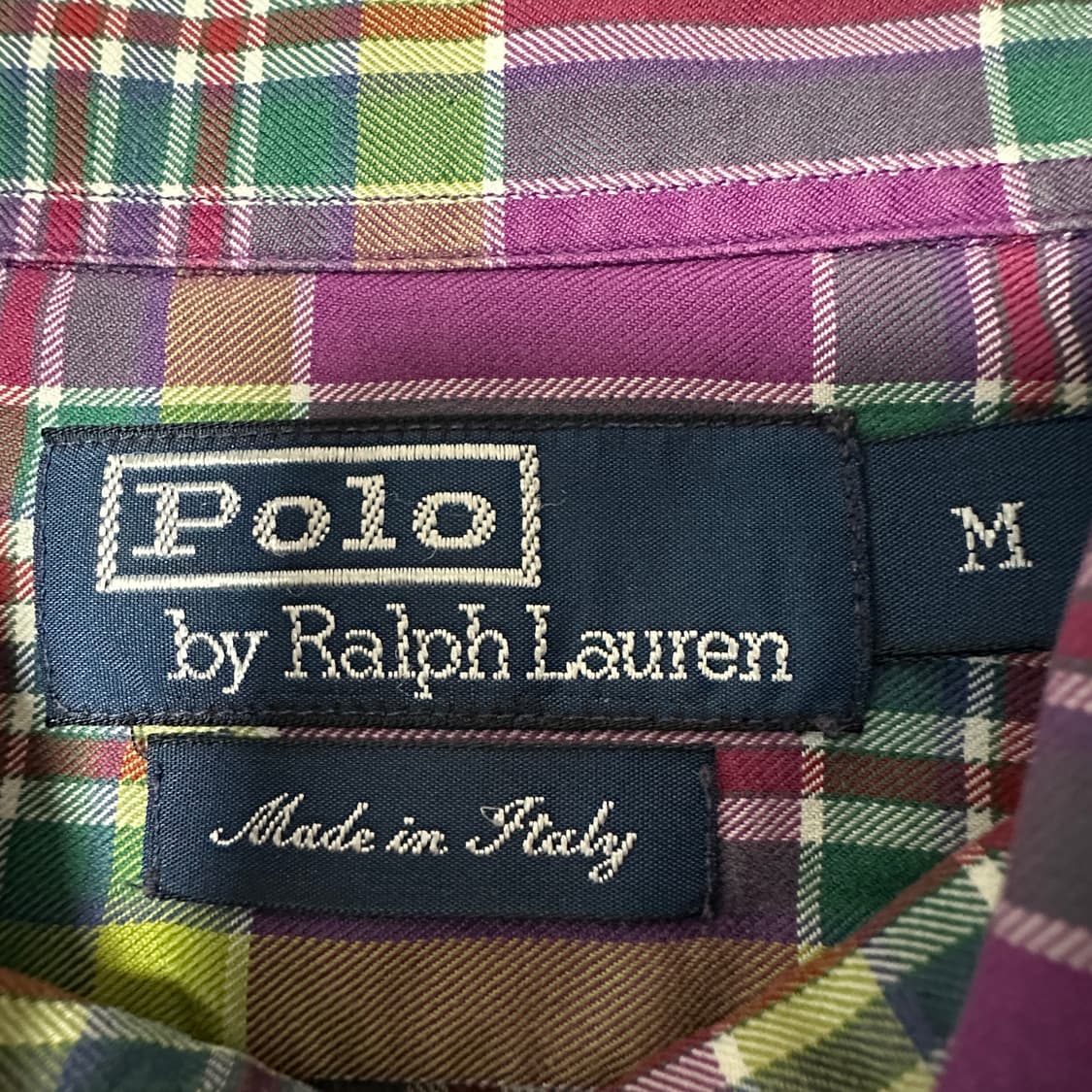 POLO RALPH LAUREN italy made check shirt 상품이미지3