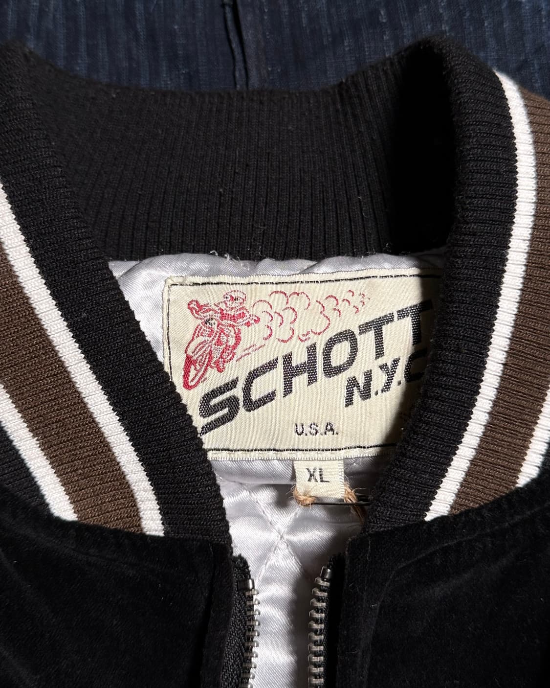 쇼트 N.Y.C. 16FW 듀크 벨벳 수베니어 자켓 XL 상품이미지5