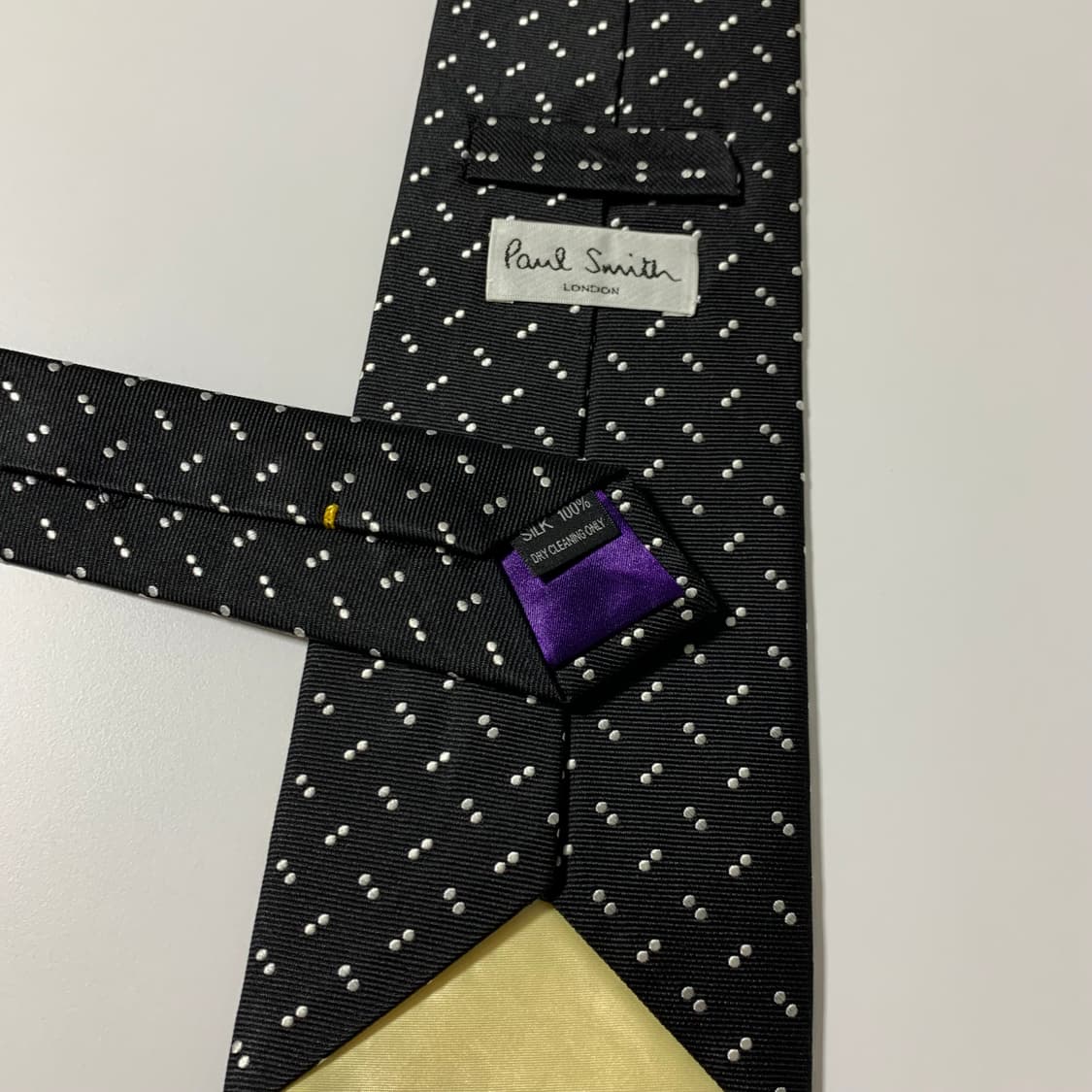 폴스미스(Paul smith) 블랙 도트넥타이 명품 A+등급 9.7cm 상품이미지6