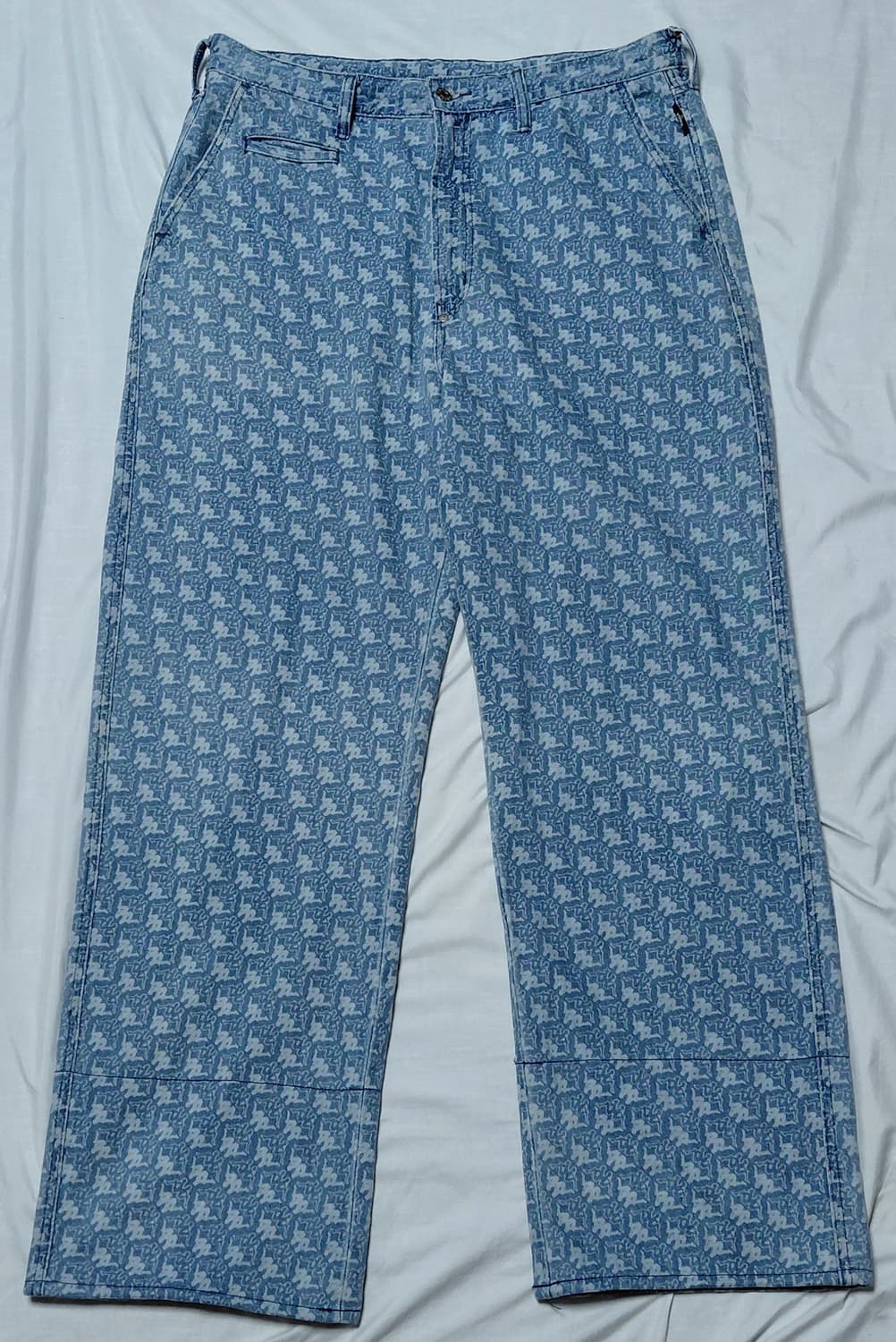 [XL] 카파(Kappa) x GU 콜라보 반다 로고 와이드 데님 팬츠 상품이미지3