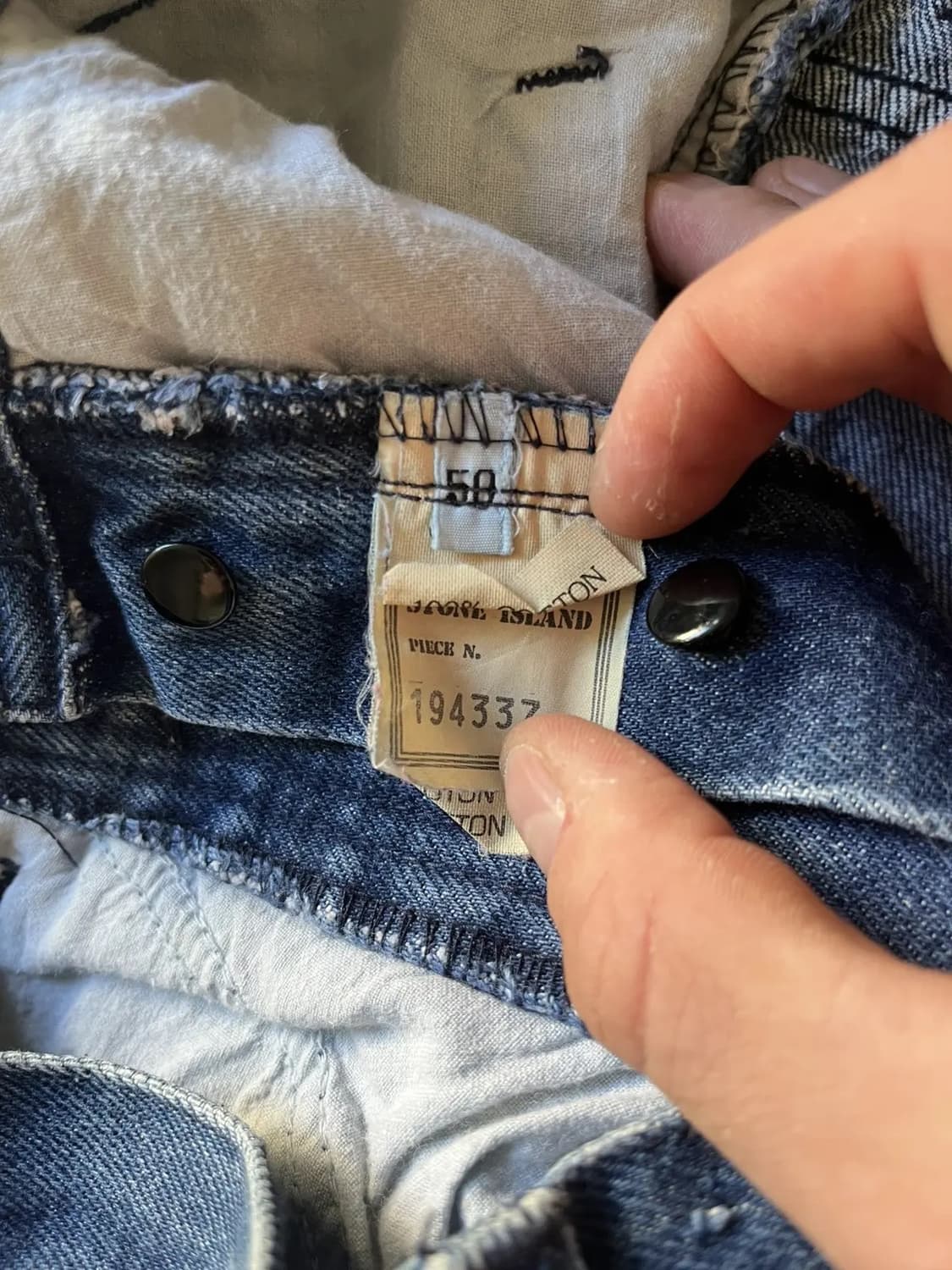 90s 스톤아일랜드 그린엣지 데님팬츠 상품이미지5