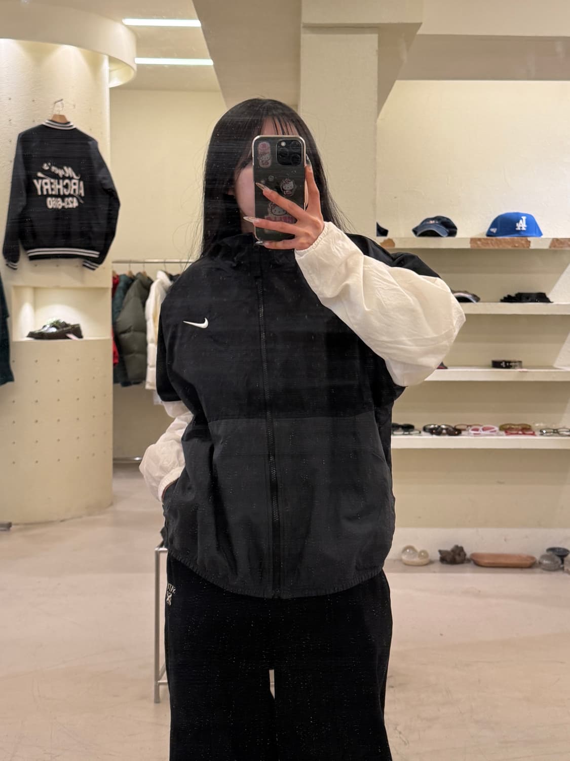 나이키 블랙 윈드브레이커 자켓 U939 상품이미지1