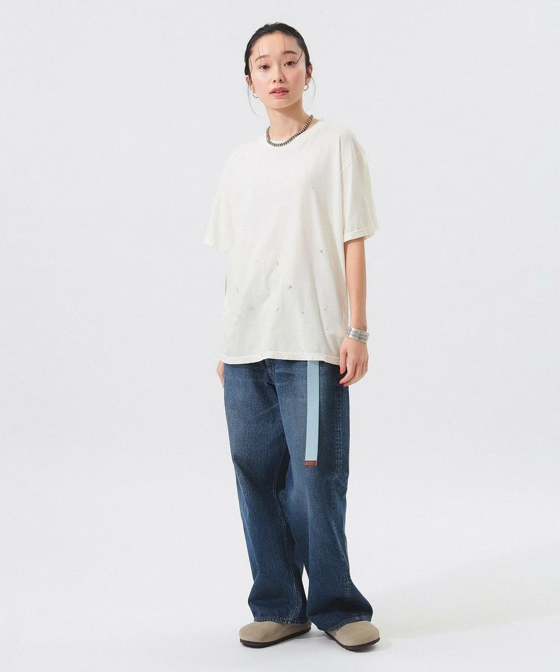 orSlow × BEAMS BOY Wide Fit Denim Pants 상품이미지2