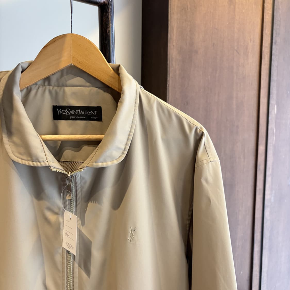 16352 - 입생로랑 베이지 폴리 후드 자켓 상품이미지3