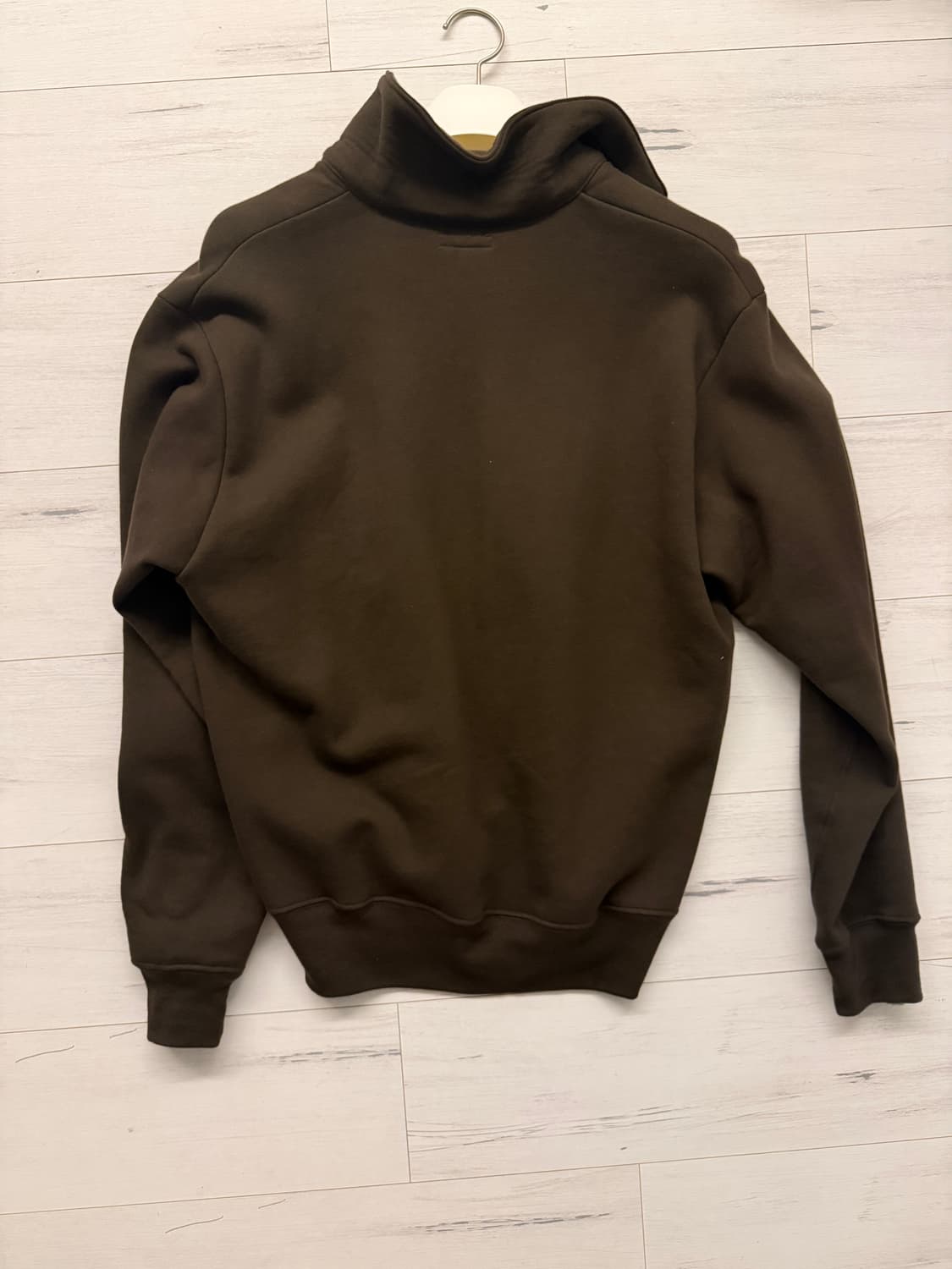 레이디 화이트 QUARTER ZIP SWEATSHIRT 상품이미지3