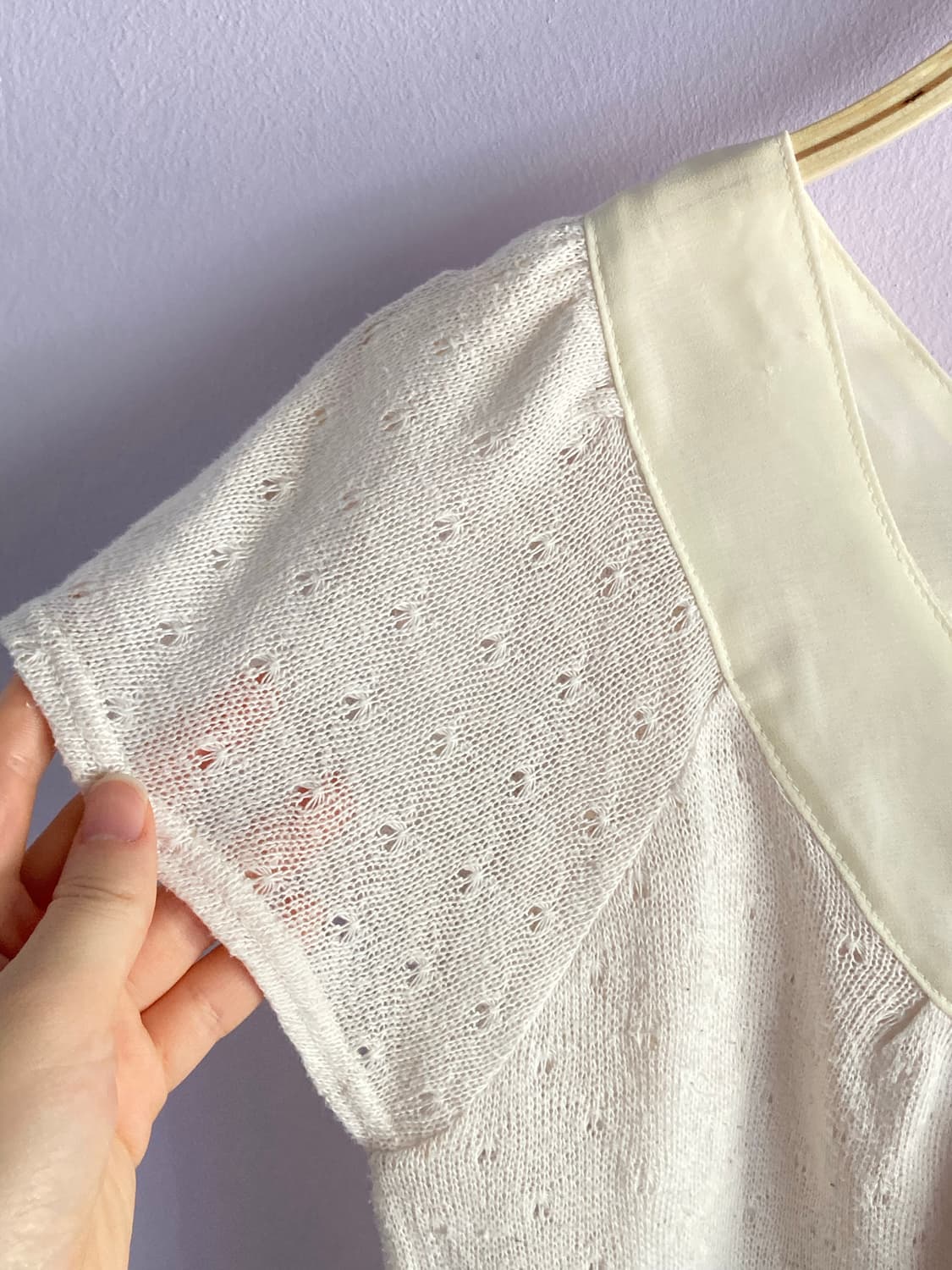 펀칭 반팔 가디건 상품이미지6