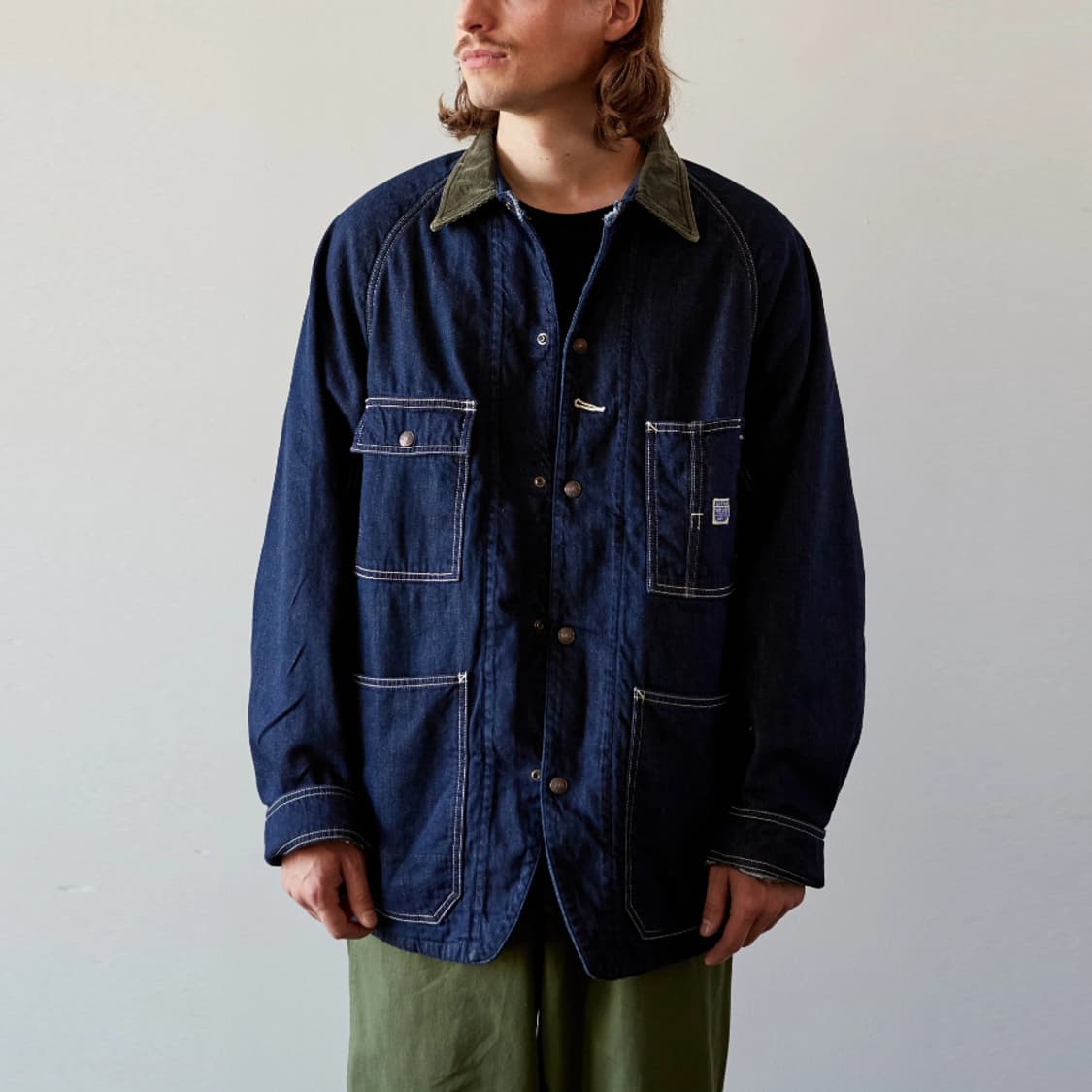 캐피탈 8온즈 데님 라이닝 캑터스 커버롤 인디고 4사이즈 상품이미지4