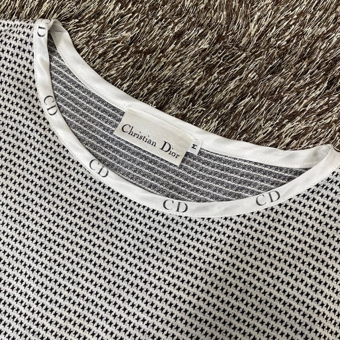 크리스찬 디올 Christian Dior CD 트리밍 코튼 반팔티셔츠 M 상품이미지3