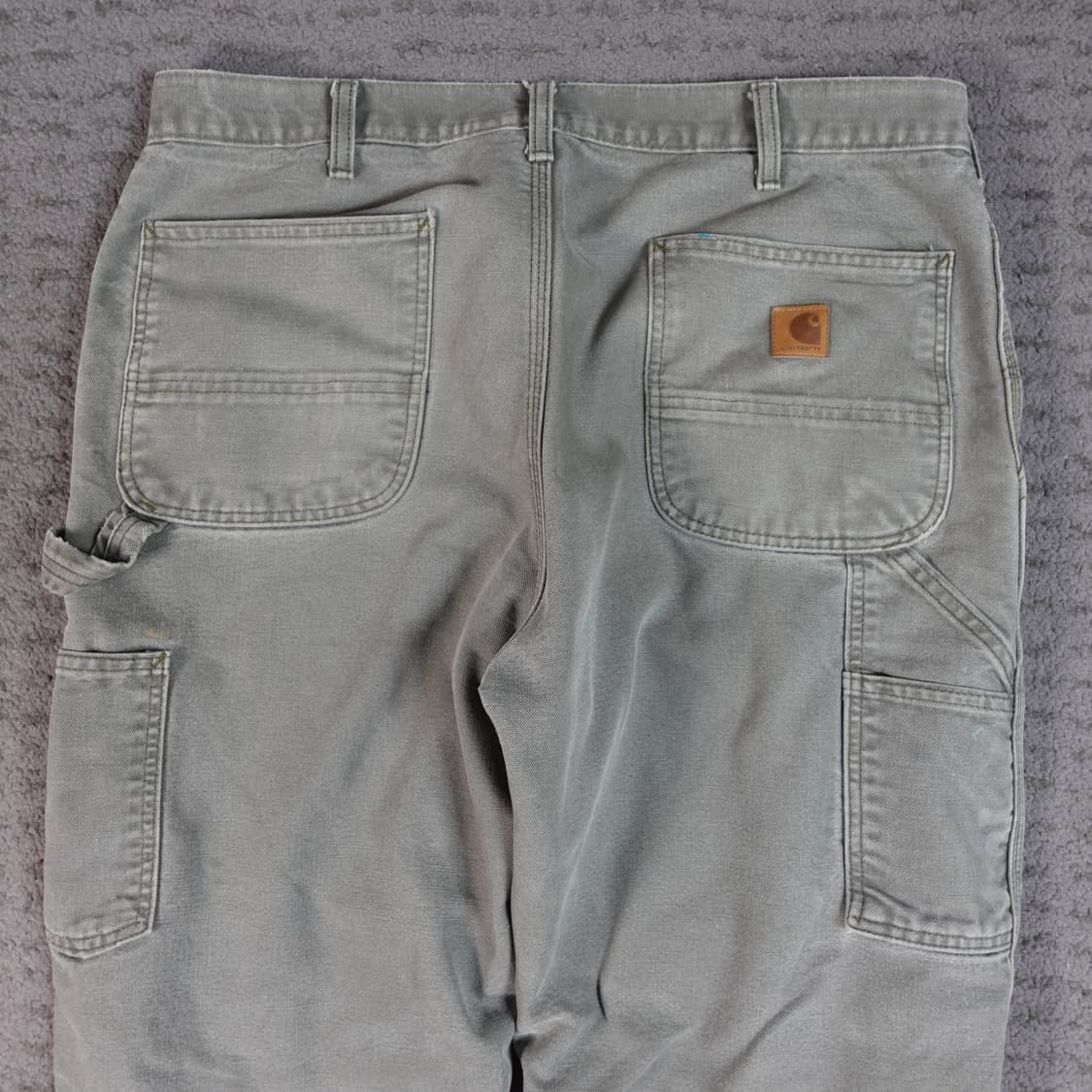 빈티지 칼하트 b11 싱글니 팬츠 누빔 모스그린 36 상품이미지6