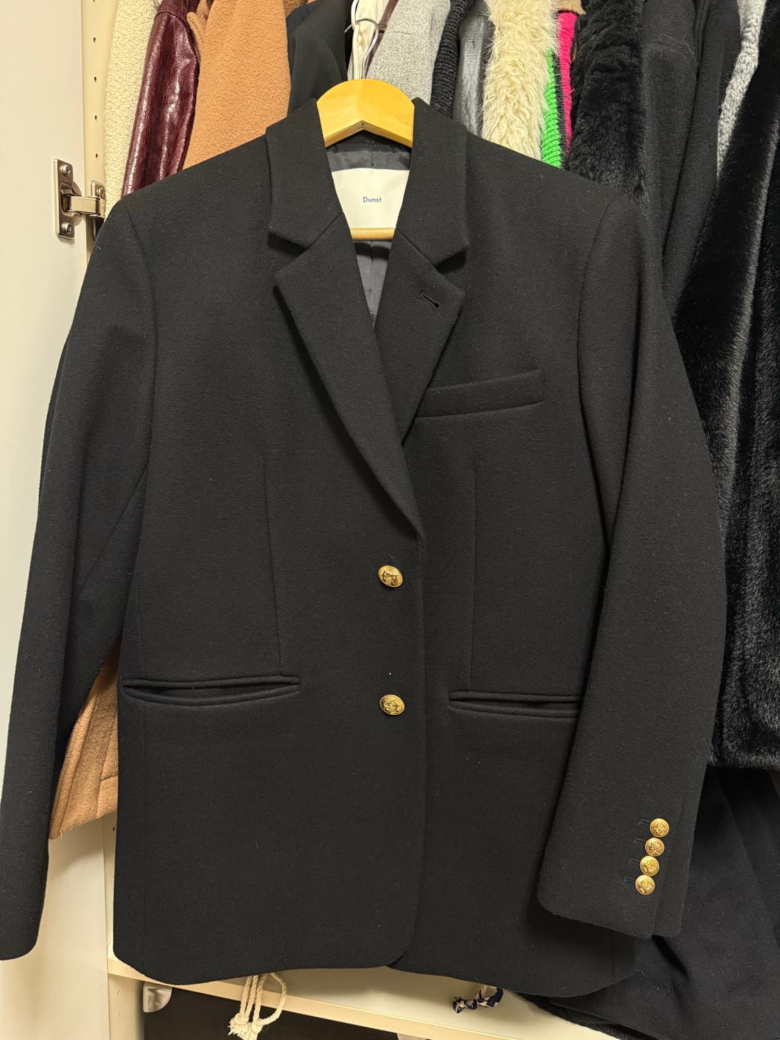 던스트 클래식 울 블레이저 코트 블랙 상품이미지2