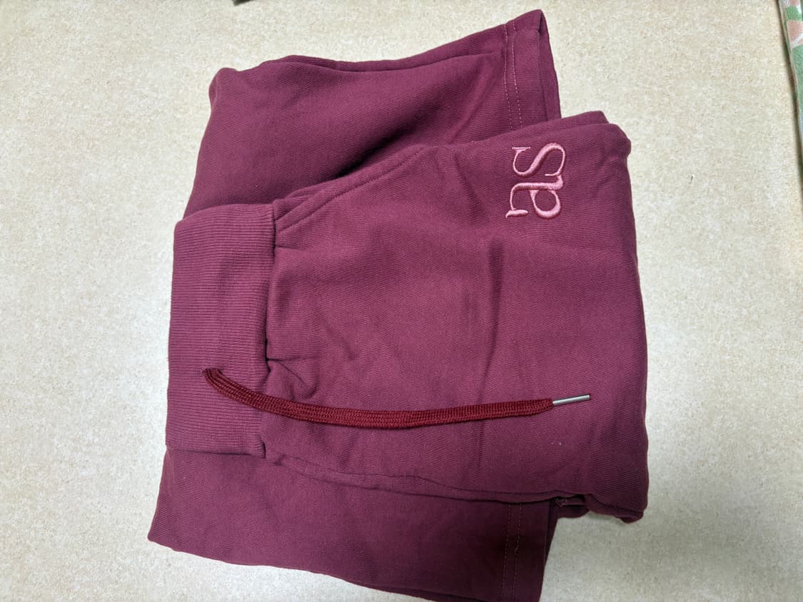 애즈온 logo training long skirt 자주색 상품이미지1