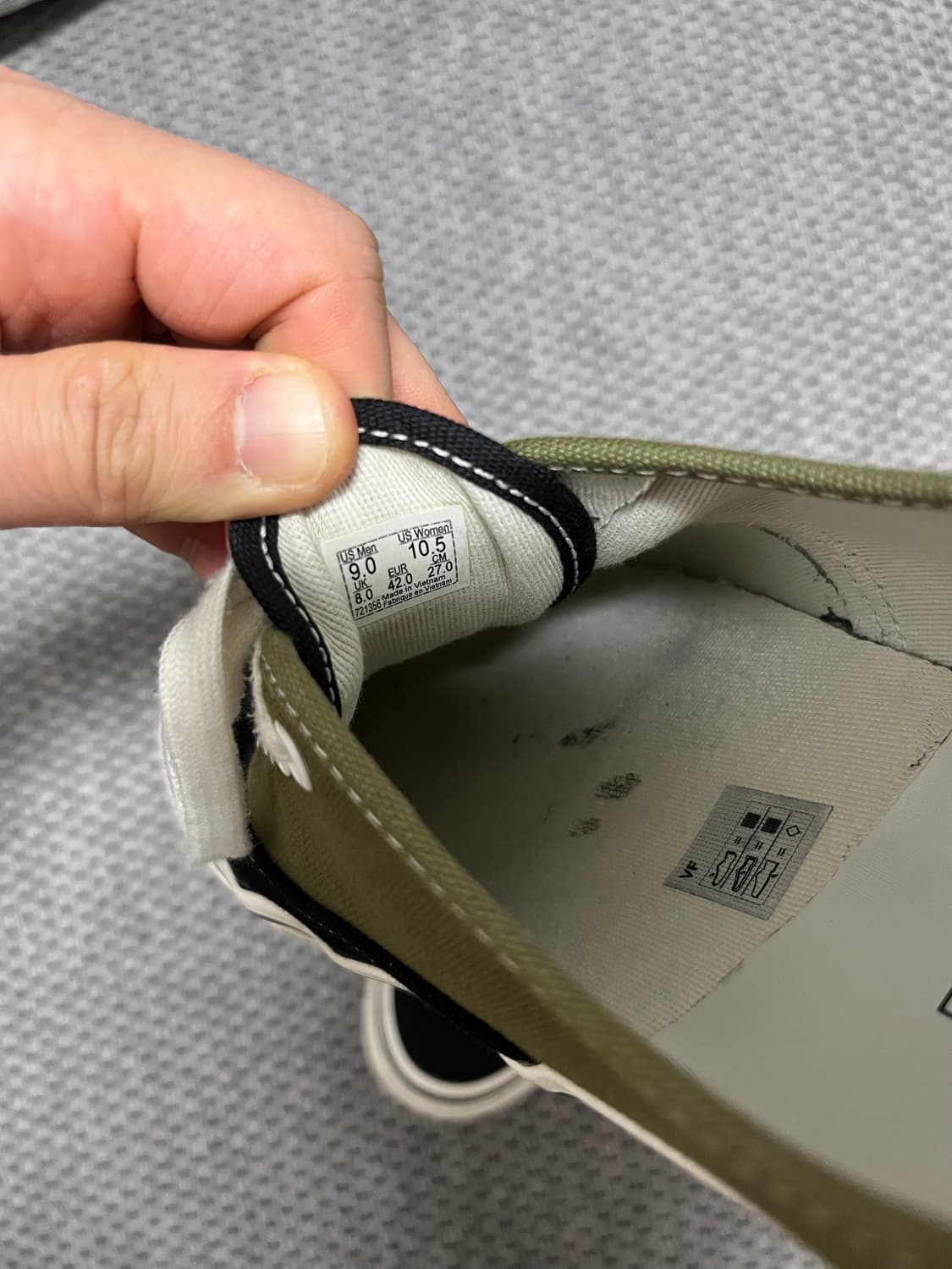 [270] 반스 볼트 어센틱 블랙/올리브(카키) 상품이미지4