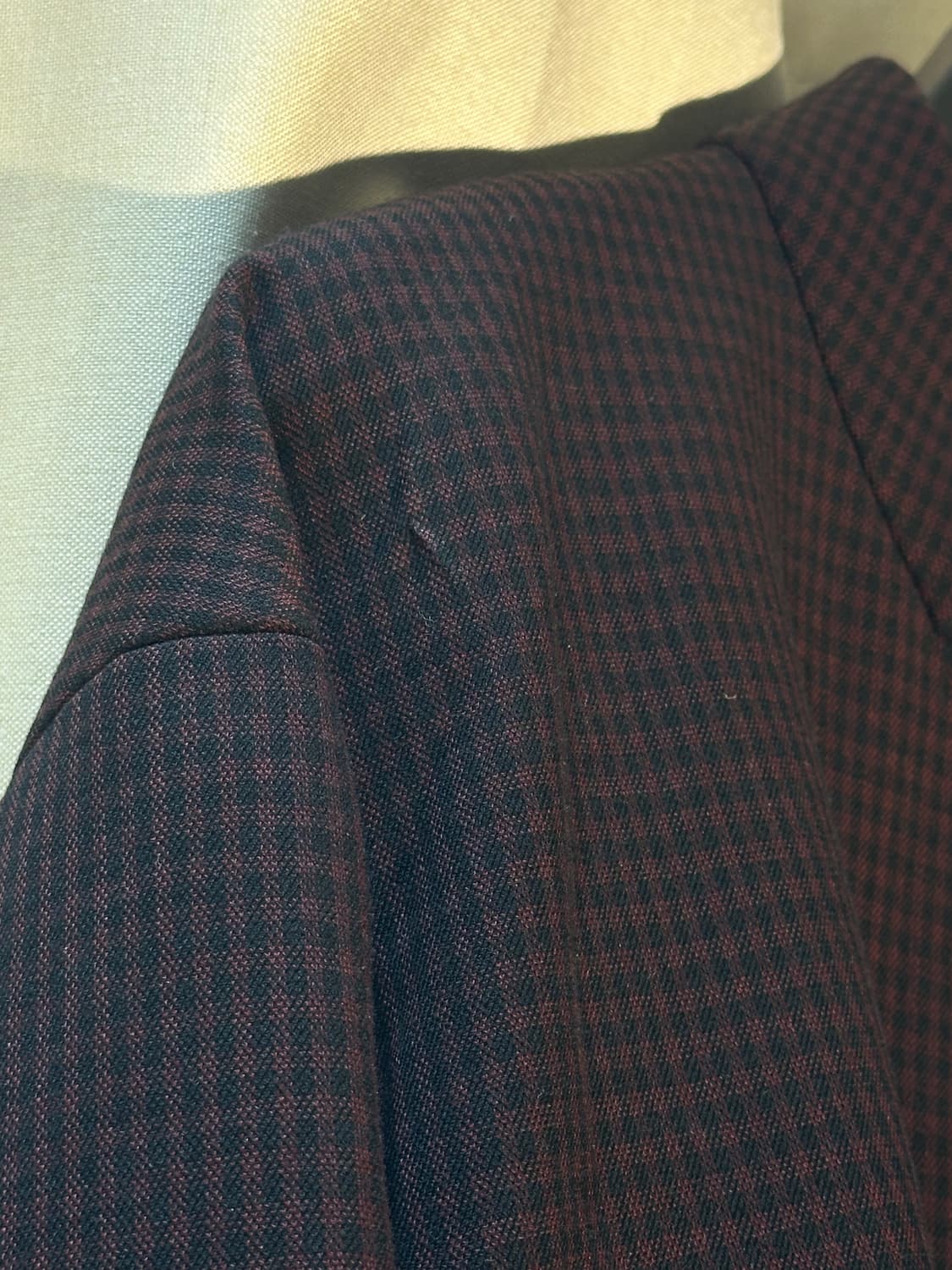 N°21 누메로벤투노 체크 집업 블루종 자켓 판매 상품이미지5