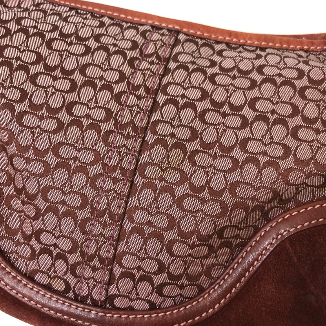 Coach 코치 버건디 숄더백 상품이미지4