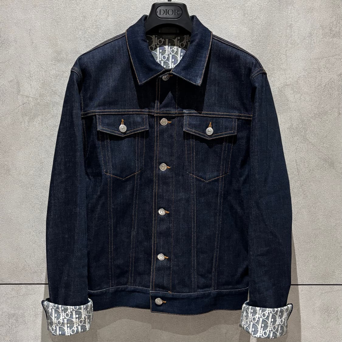 48/디올 오블리크 데님 청자켓 상품이미지1