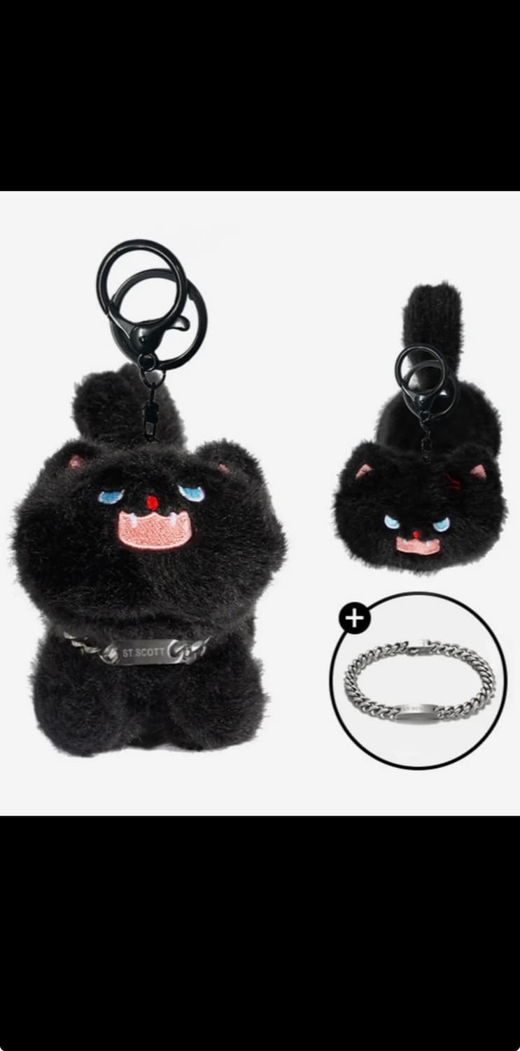 검은고양이 키링+팔찌 상품이미지1