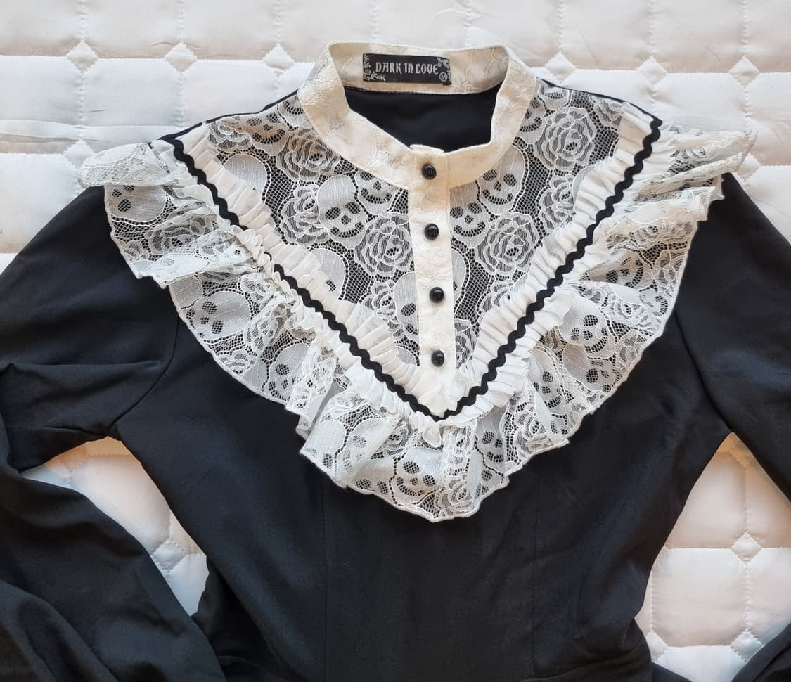 스컬 레이스 고스 원피스 상품이미지2