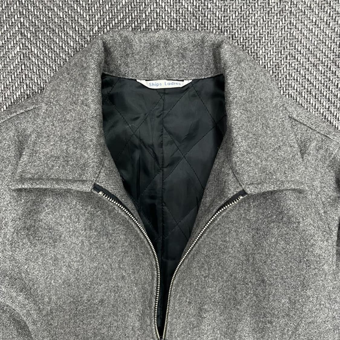 쉽스 퀼티드 울 자켓 v0988 상품이미지5