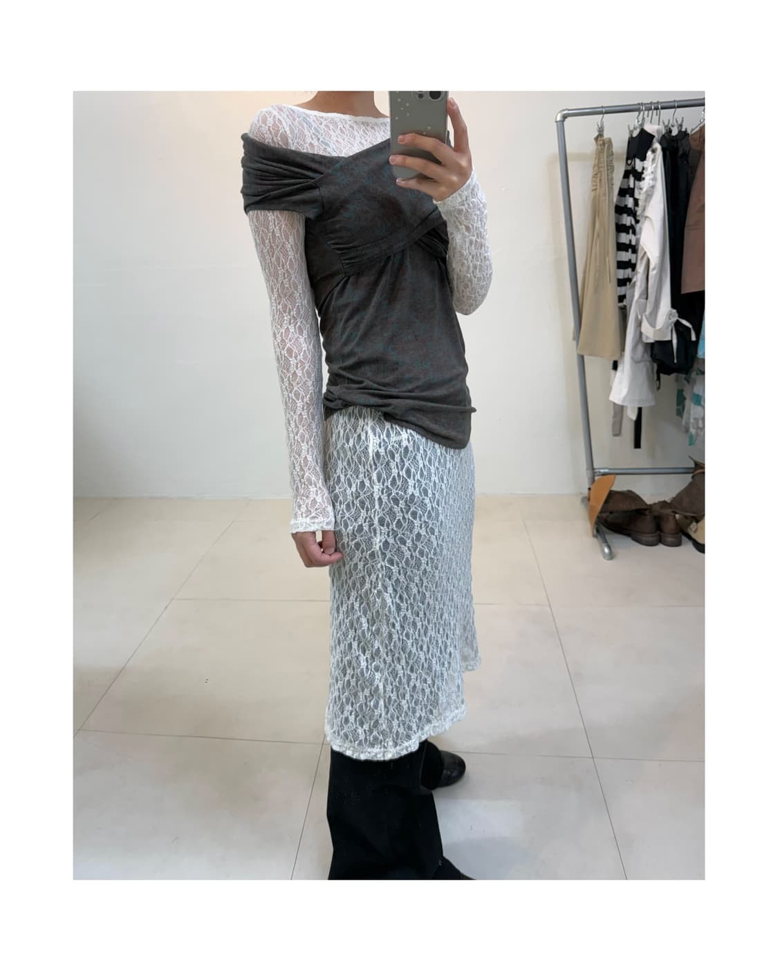 빈티지 오프숄더 상품이미지2