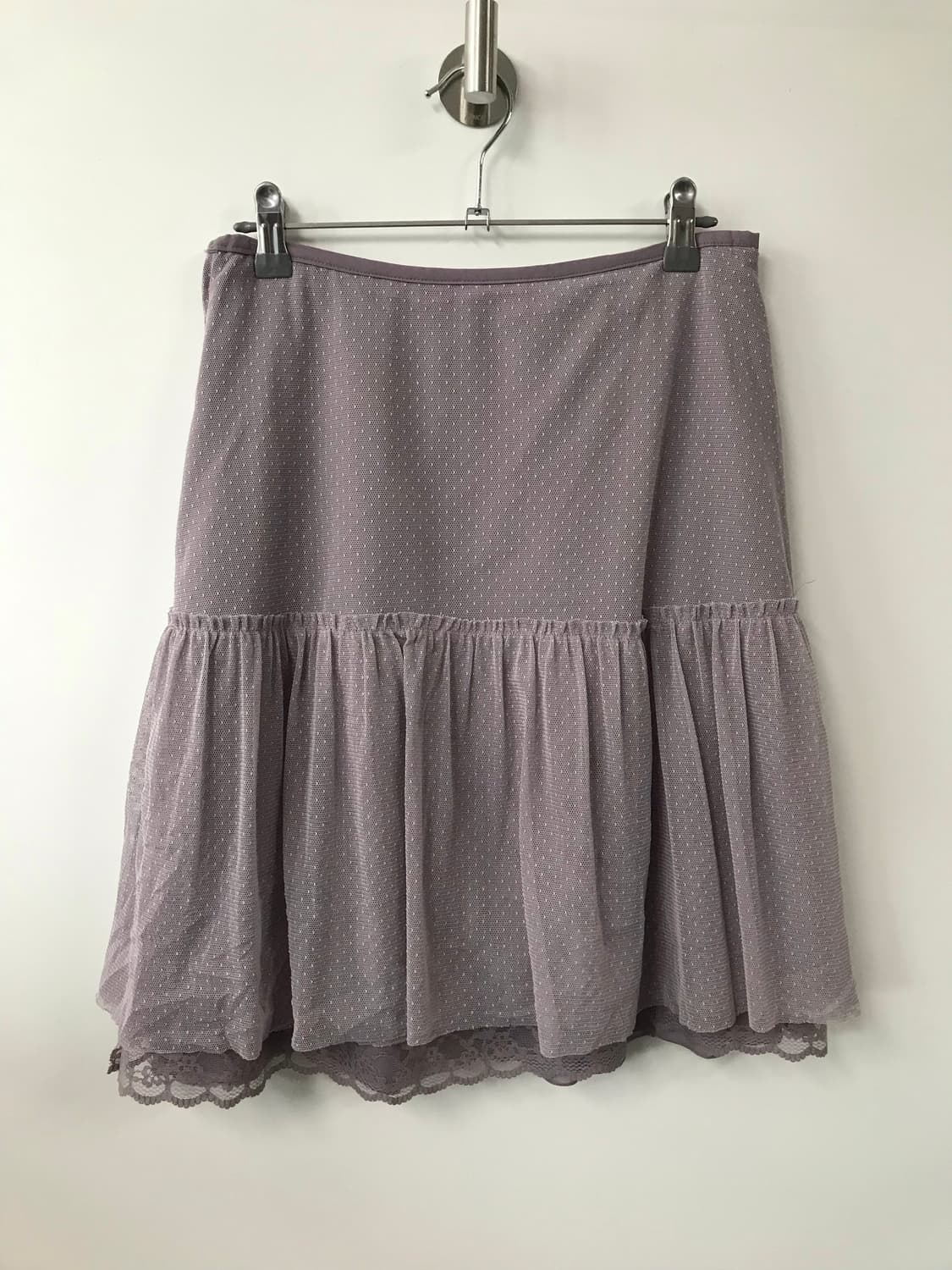 빈티지 도트 레이스 양면 스커트 상품이미지4