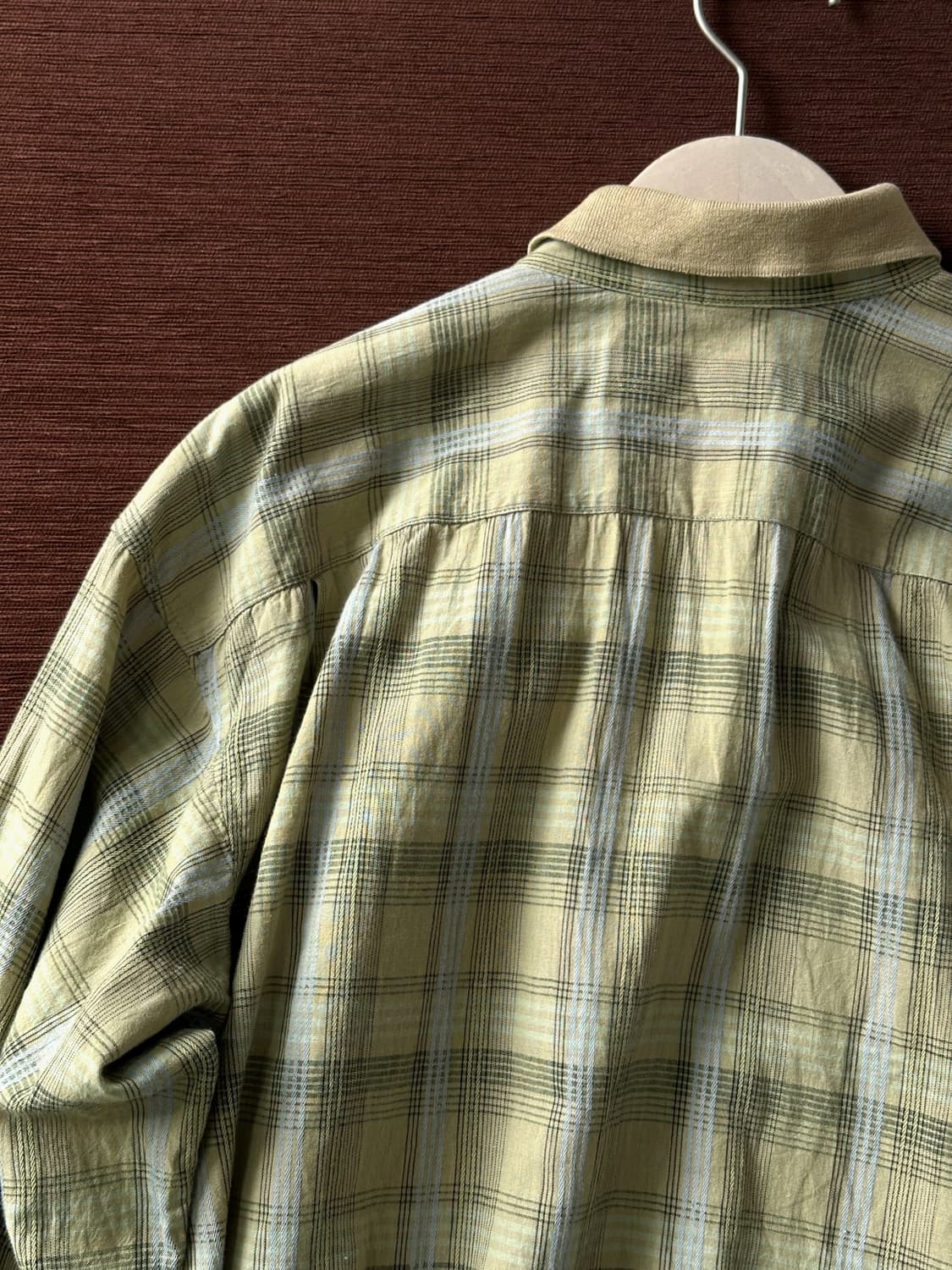Light cotton wide silhouette check shirt 상품이미지6