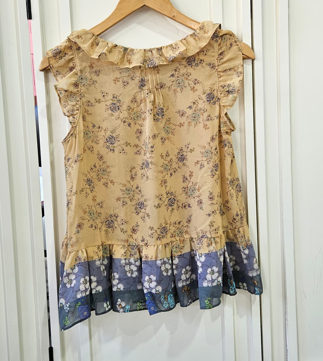 (JILL STUART) 빈티지 플로럴 프릴 튜닉 블라우스 상품이미지6