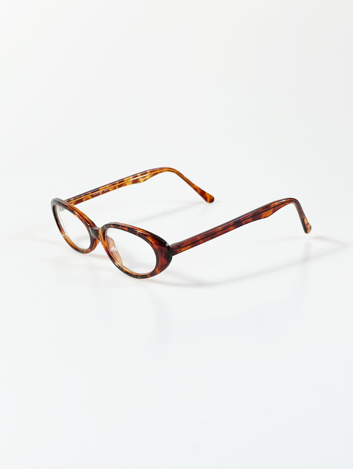 90s JOANNA 토터스쉘 세미 캣아이 뿔테 빈티지 안경 상품이미지3